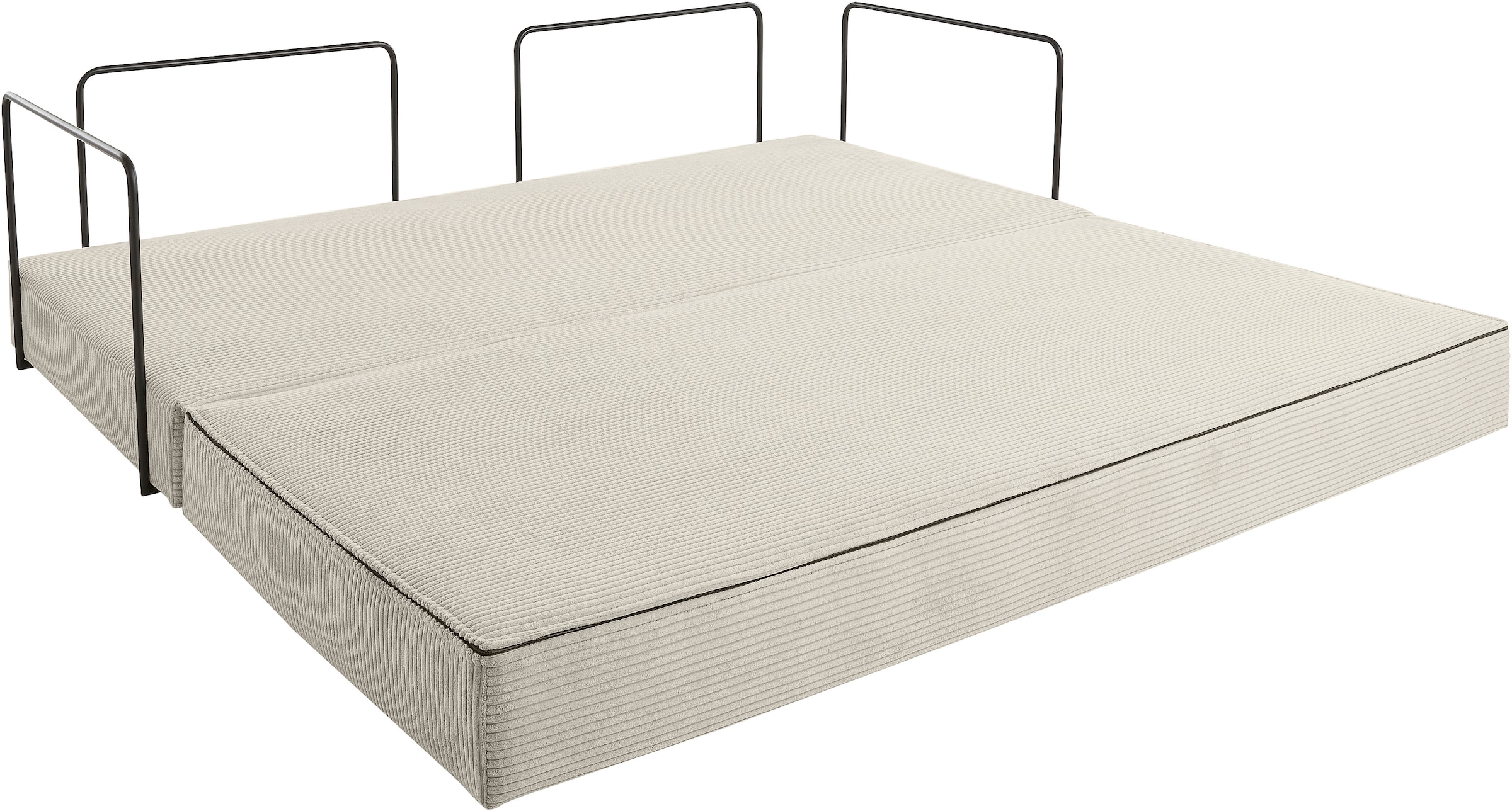 homsy by Ana Johnson Schlafsofa »Folda Dauerschläfer, B: 206 cm, Liegefl. 181x198 cm« mit Bett-/Schlaffunktion, inkl. 1x Zierkissen, Tonnentaschenfederkern