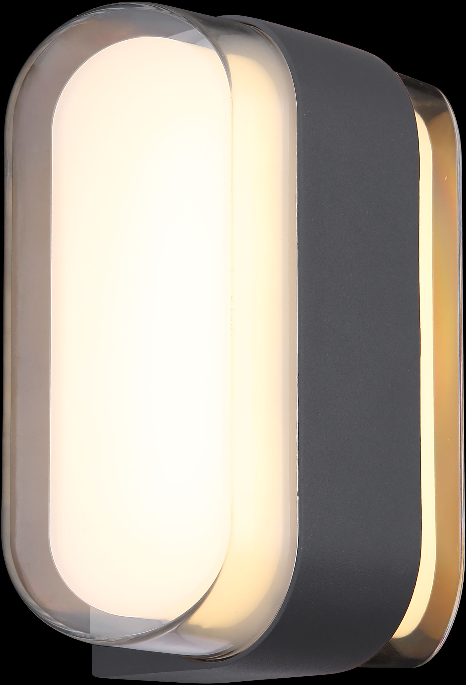 GLOBO LIGHTING LED Außen-Wandleuchte »PLIXON«, Leuchtmittel LED-Modul | LED fest integriert, Außenbereich/IP54/3000K/Kunststoff opal/anthrazit