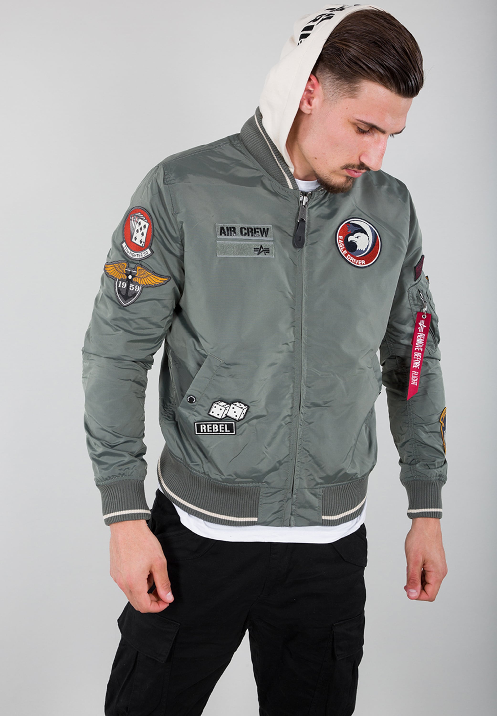 Alpha Industries Bomberjacke »Alpha Industries Men - Bomber Jackets MA-1 TT Hood Patch«