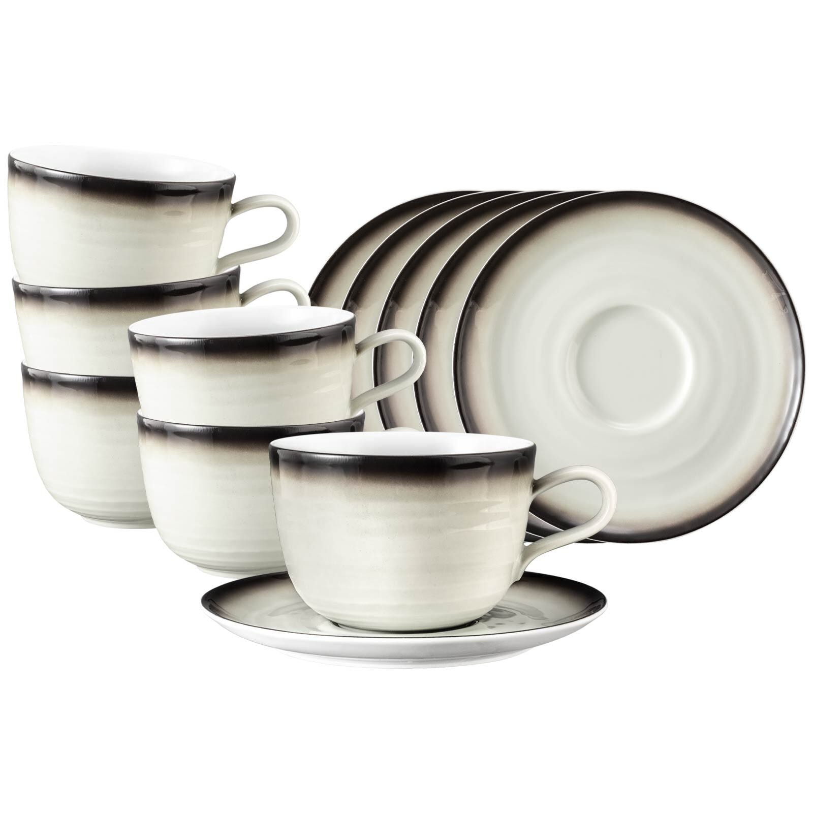 Seltmann Weiden Tasse »Milchkaffeetassen mit Untertassen Terra 400 ml 6er S günstig online kaufen