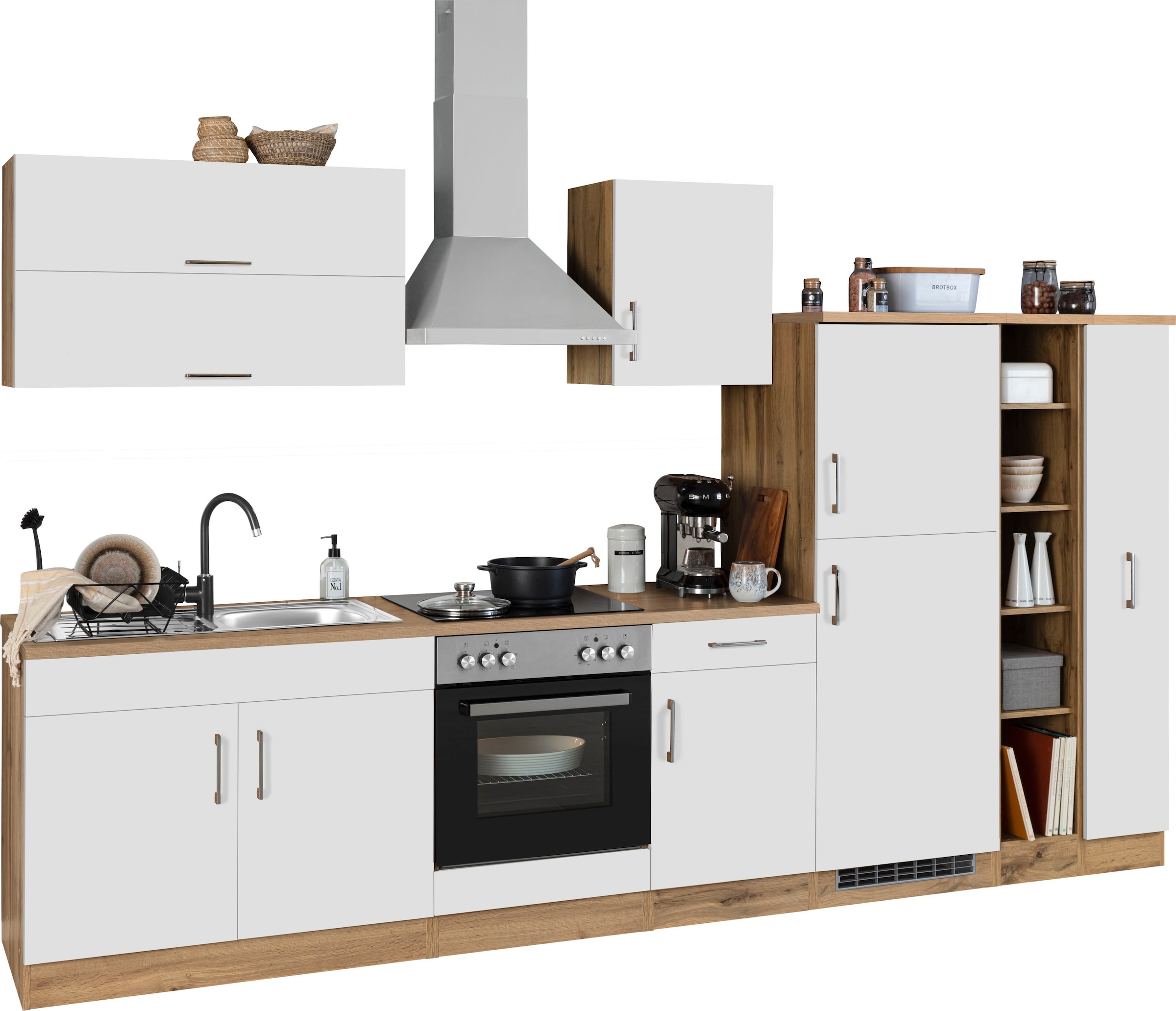 KOCHSTATION Küchenzeile »KS-Colmar«, ohne E-Geräte, Breite 330 cm