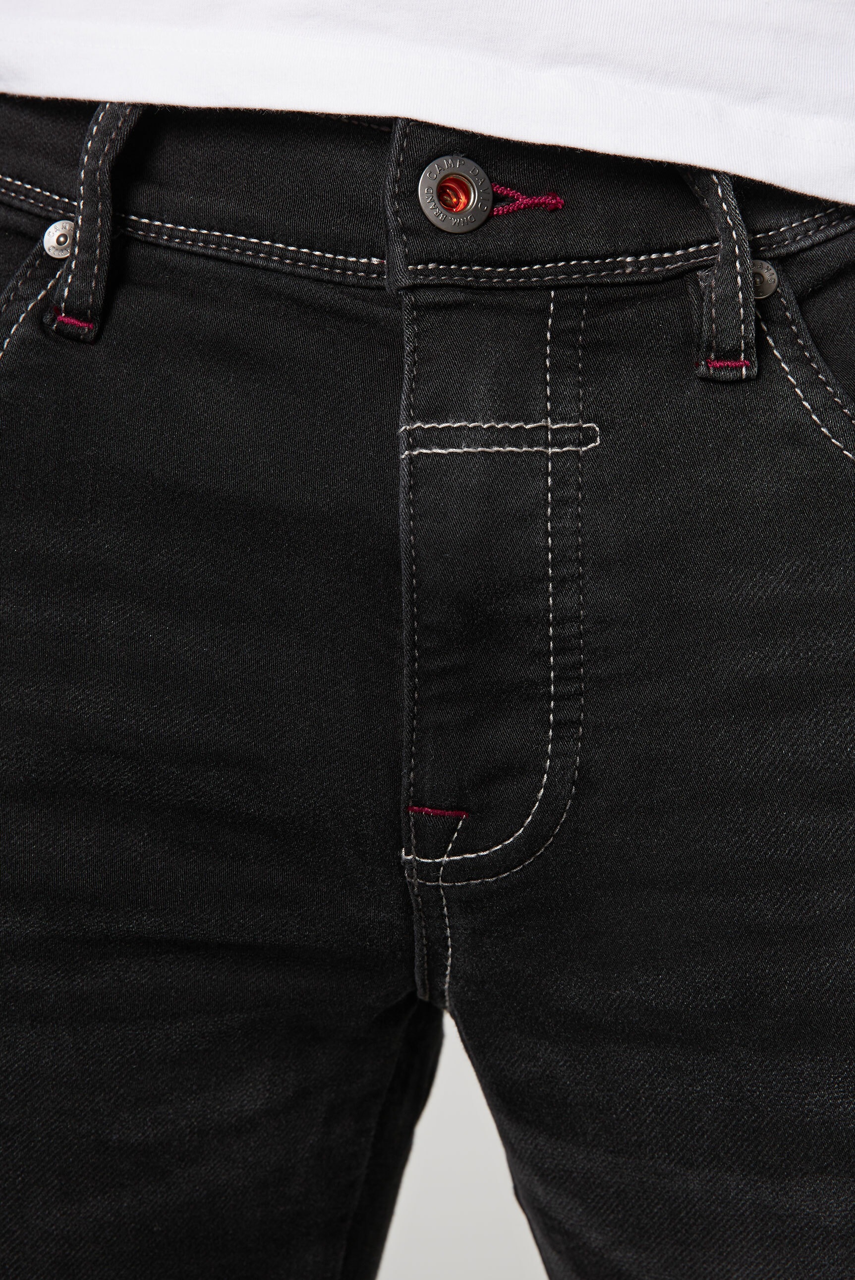 CAMP DAVID Regular-fit-Jeans, mit Used-Waschung