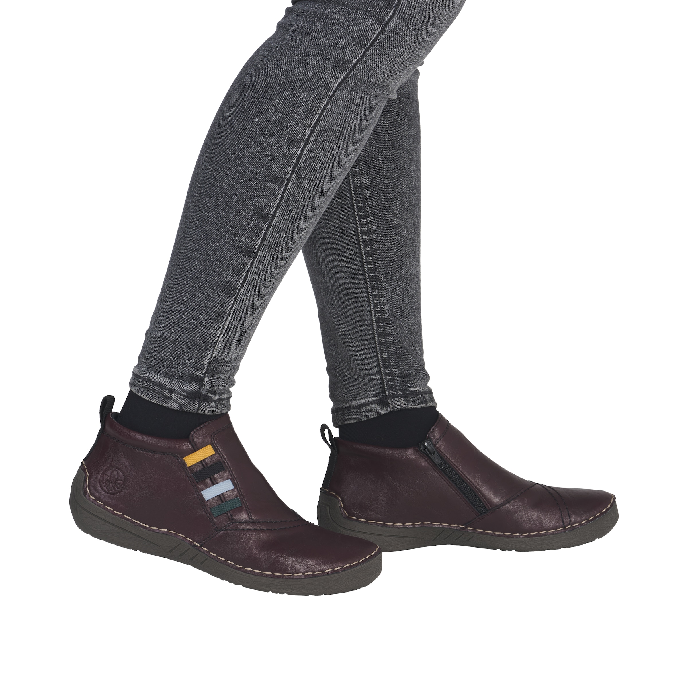 Rieker Sneakerboots, Casual-Boots, Stiefelette, Schlupfboots mit Innenreißverschluss
