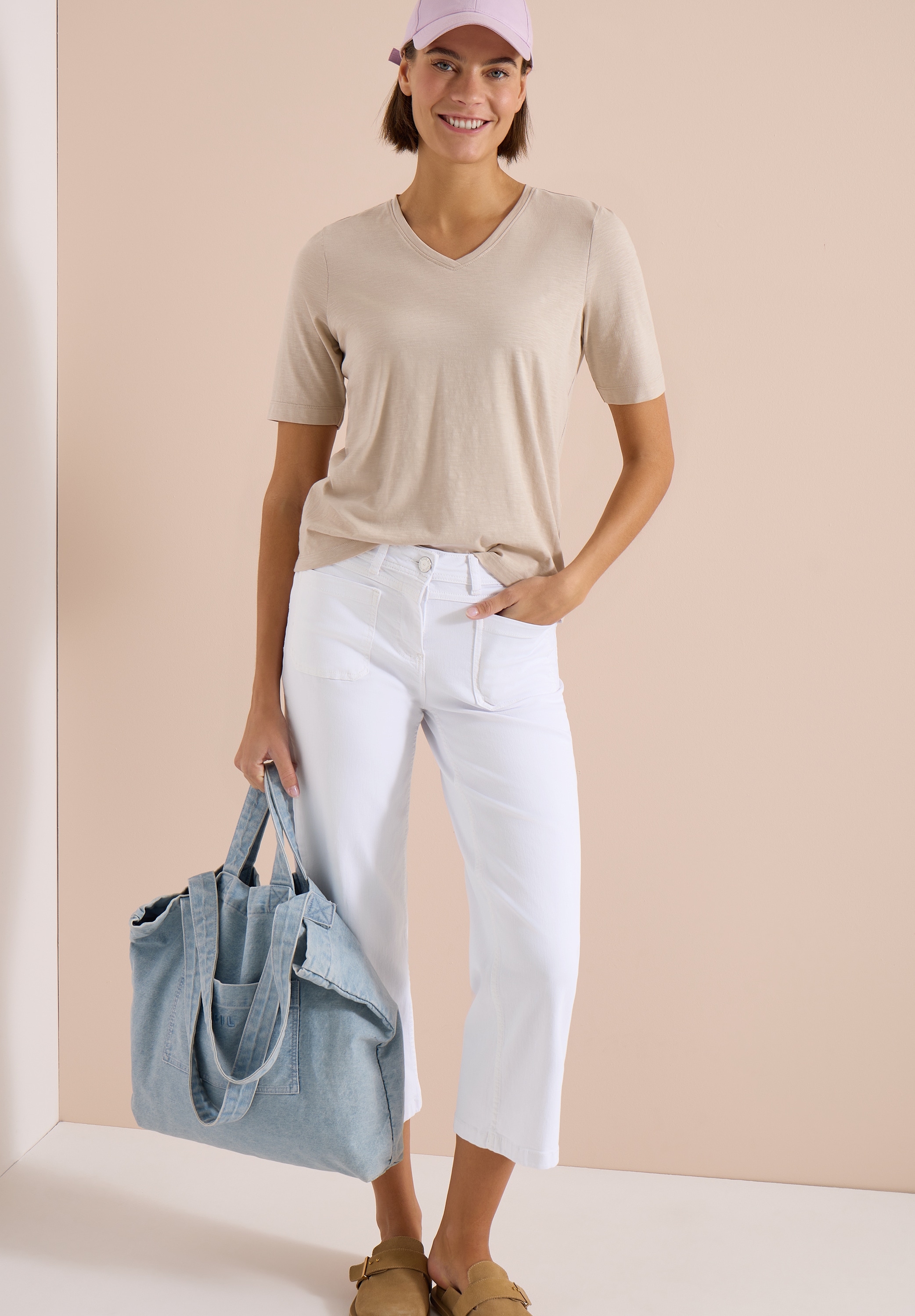 Cecil 3/4-Jeans »Style Neele« 3/4-Jeans mit Patch Pockets und Stretch