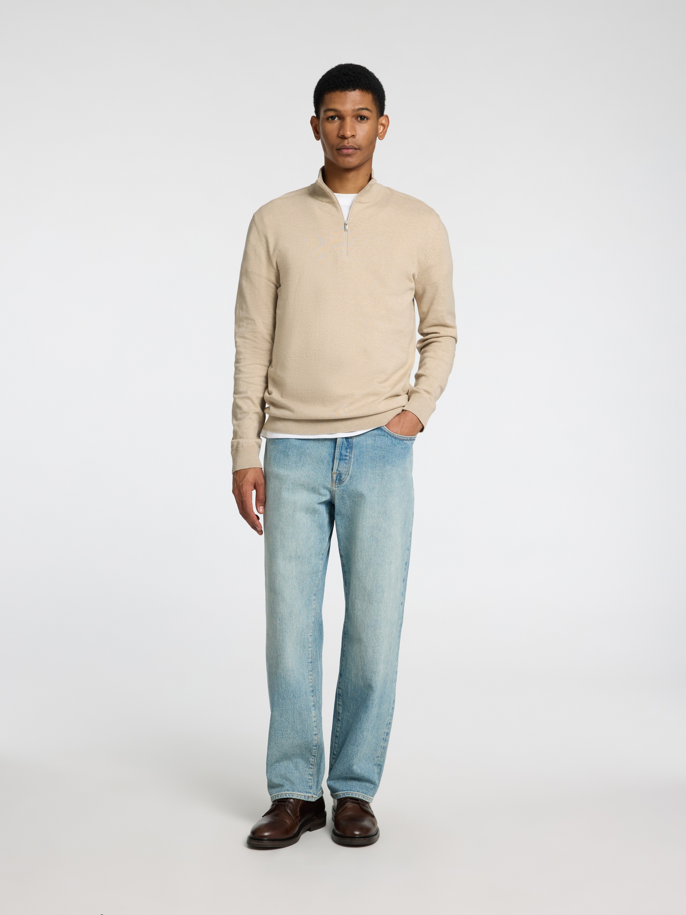 SELECTED HOMME Troyer »SLHBERG HALF ZIP CARDIGAN NOOS«