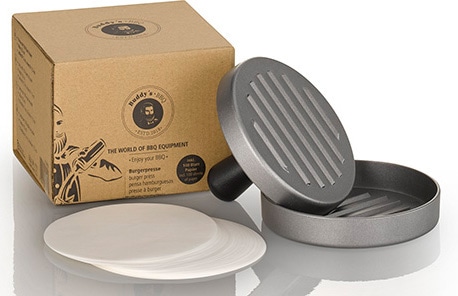 Buddy's Burgerpresse »Buddy´s BBQ« mit 100 Blatt Papier, Ø 12 cm günstig online kaufen