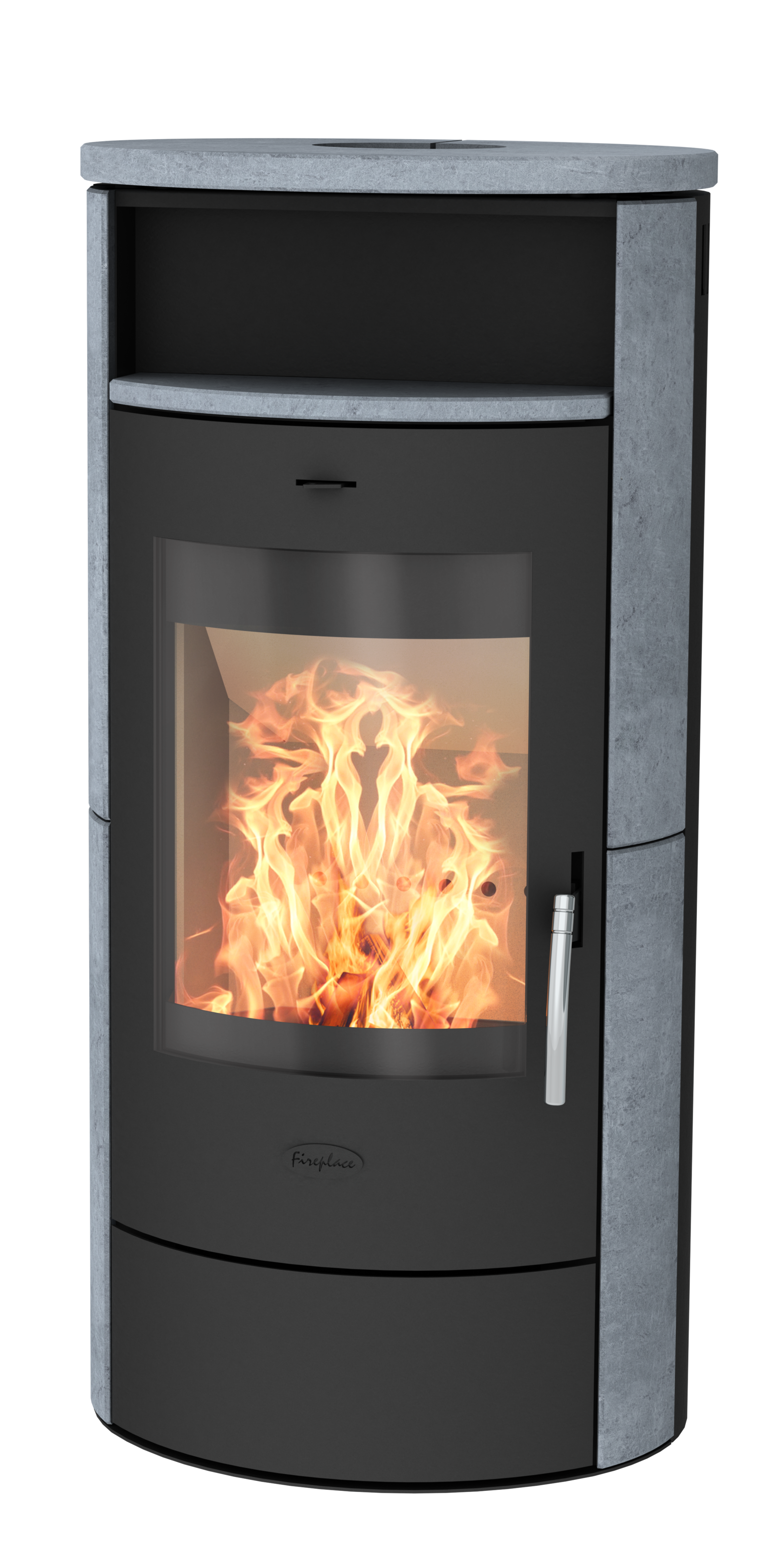 Fireplace Kaminofen »Heathus Piacenza Speckstein«, Warmhaltefach, selbstschließende Feuerraumtür A1