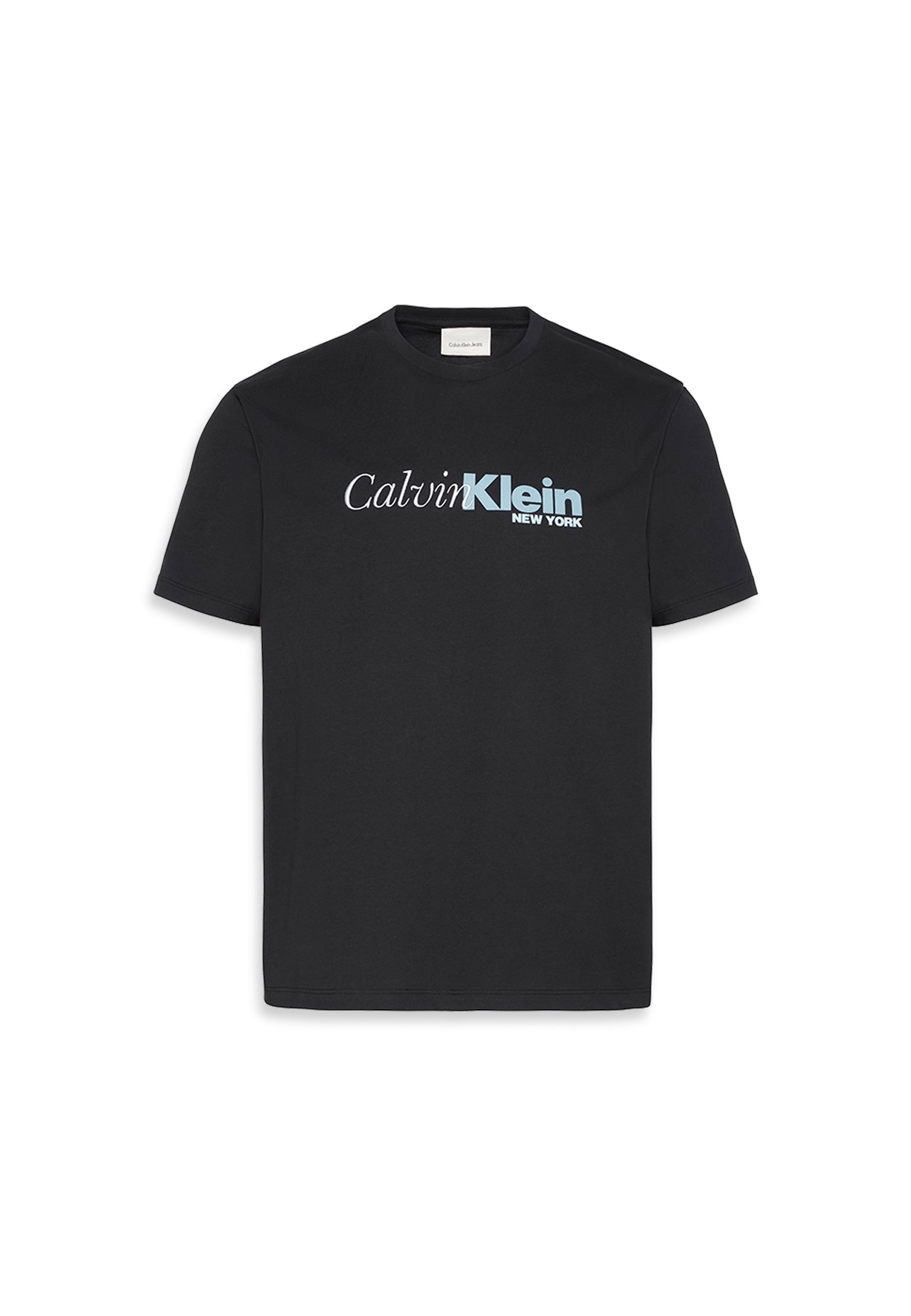 Calvin Klein T-Shirt »SS 20S EU CALVIN CURSIVE GRAPHIC«, Mit Rundhalsausschnitt, regular fit