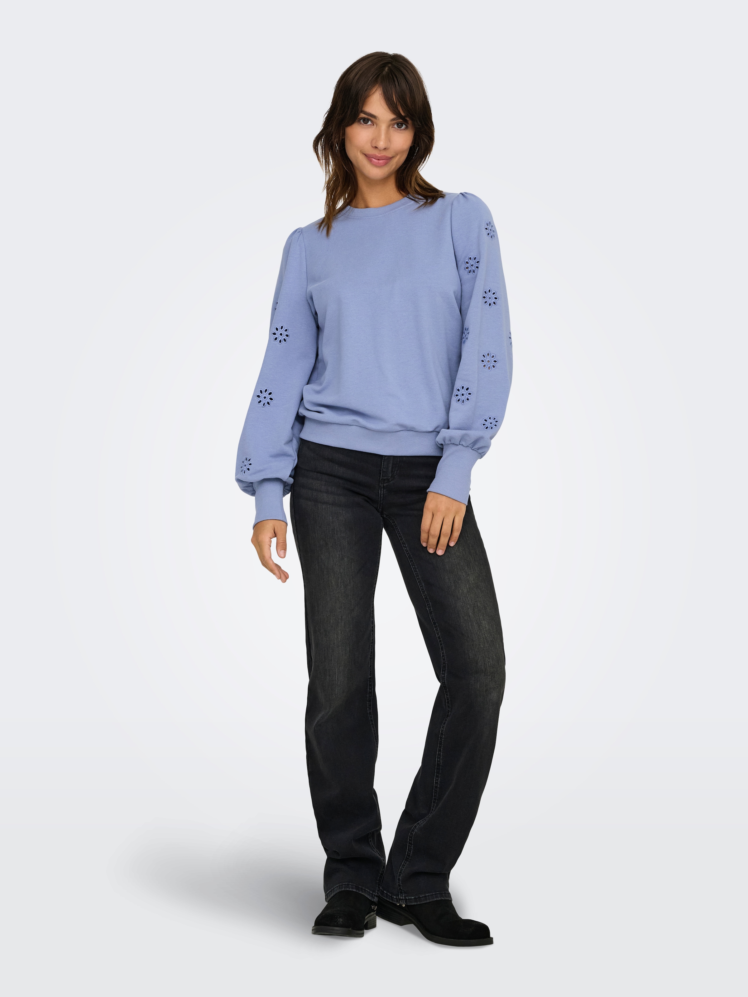 ONLY Sweatshirt »ONLFEMME L/S PUFF EMBROIDERY UB SWT«
