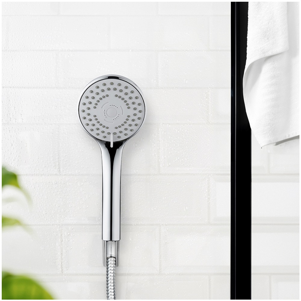 WENKO Handbrause »Modell Basic Line Duschkopf Set« 2 Stk. tlg. klassischer günstig online kaufen