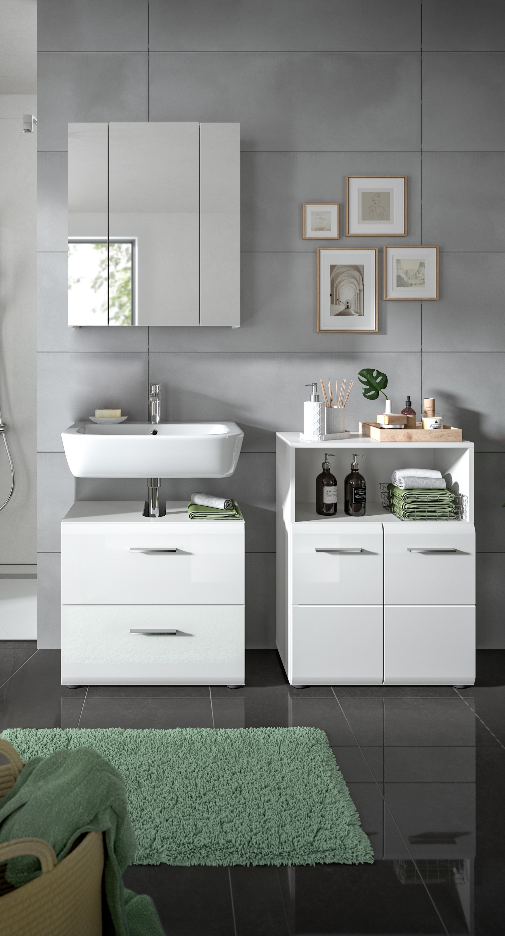 INOSIGN Badmöbel-Set »FLORENZ, TOPSELLER!, 3-teilige Badkombination, hochwe günstig online kaufen