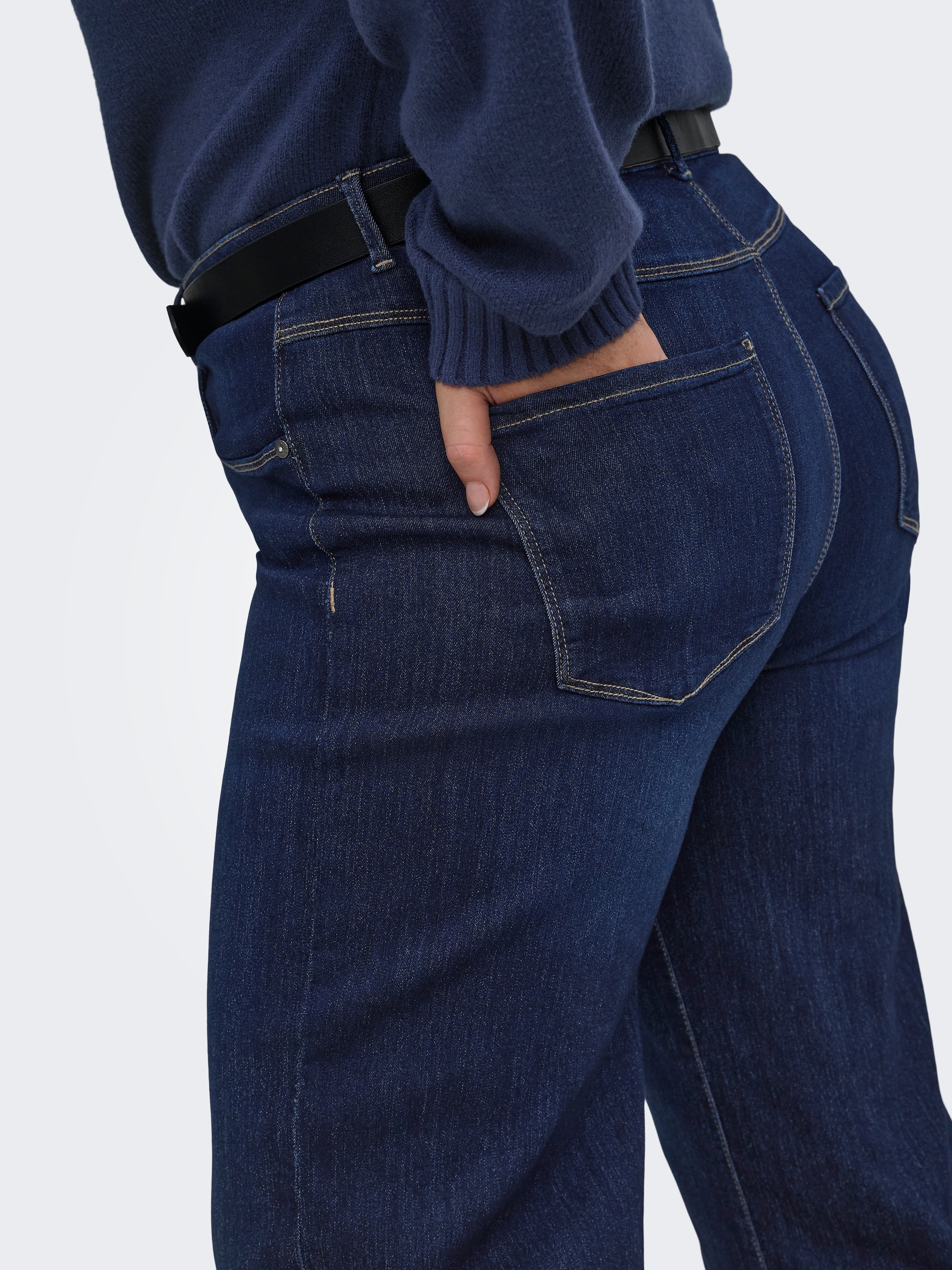 ONLY CARMAKOMA High-waist-Jeans »CARTHUNDER HW WIDE DNM PIM536 NOOS« Viskosemischung, High Waist