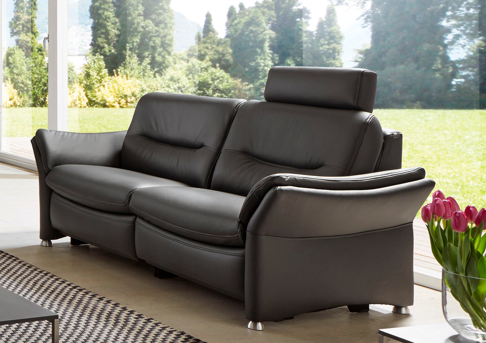 HUKLA 2,5-Sitzer »HU-SF15058 Ledersofa, Breite 194 cm«, aus Leder, optional günstig online kaufen