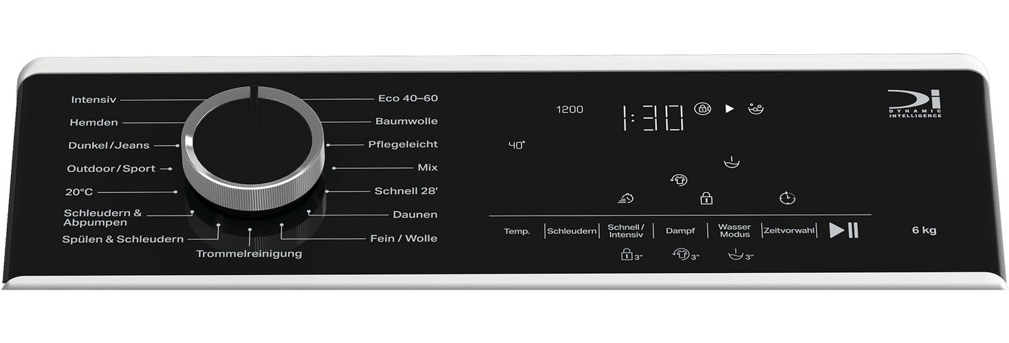 BAUKNECHT Waschmaschine Toplader »TBK SW 62A BW« 6 kg 1200 U/min HomeWhiz – smarte Vernetzung für mehr Komfort
