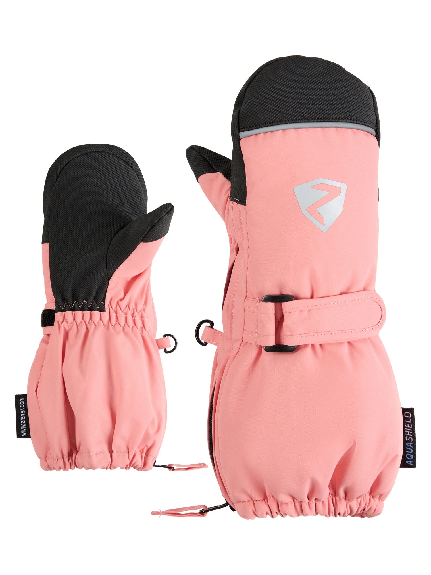 ZIENER Fäustlinge »LANUPO-Z AS MITTEN glove« pink vanilla 1,5 atmungsaktive, wasser- und winddichte AQUASHIELD Membran