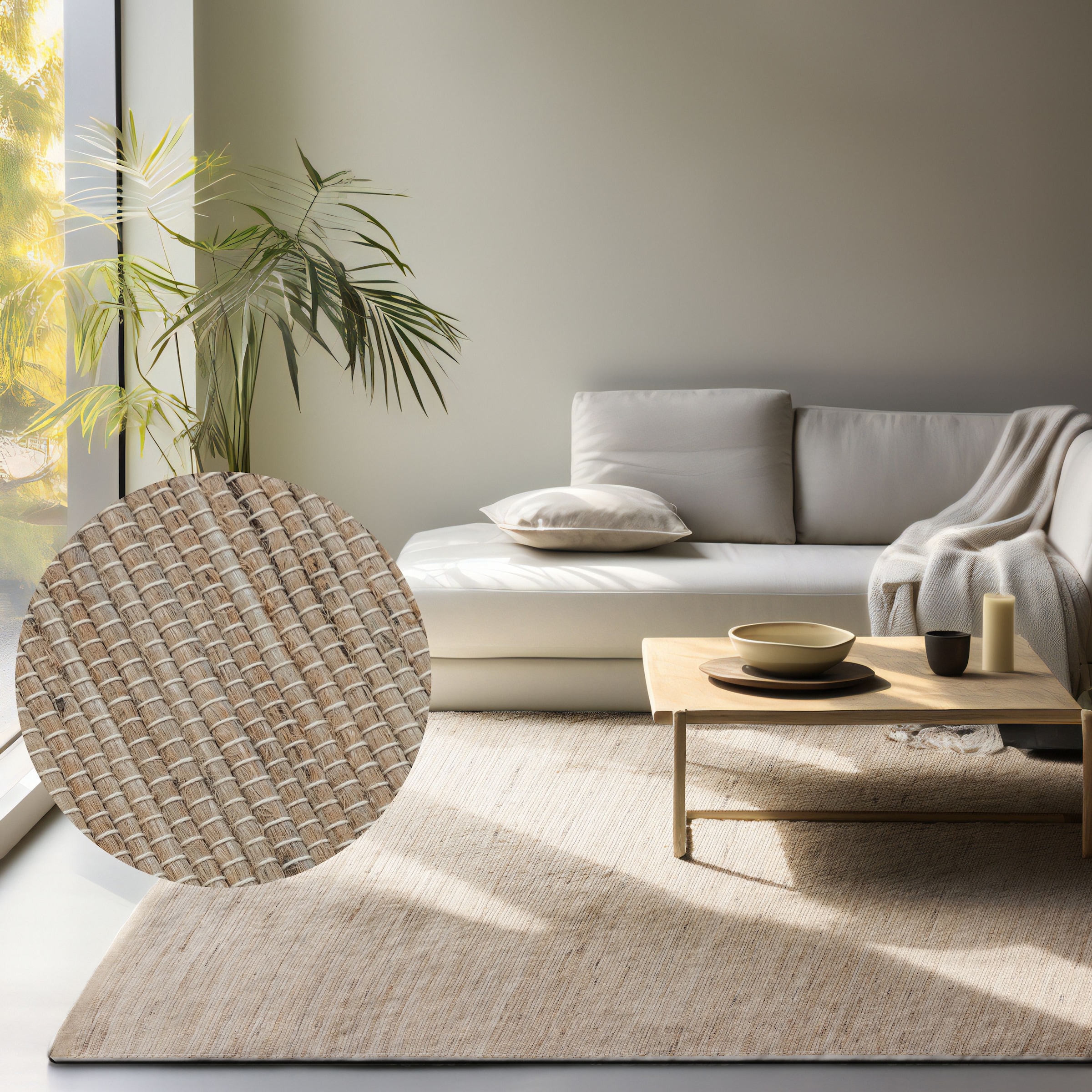 HANSE Home Teppich »Dhaka Juteteppich«, rechteckig, 5 mm Höhe, Läufer, hand günstig online kaufen