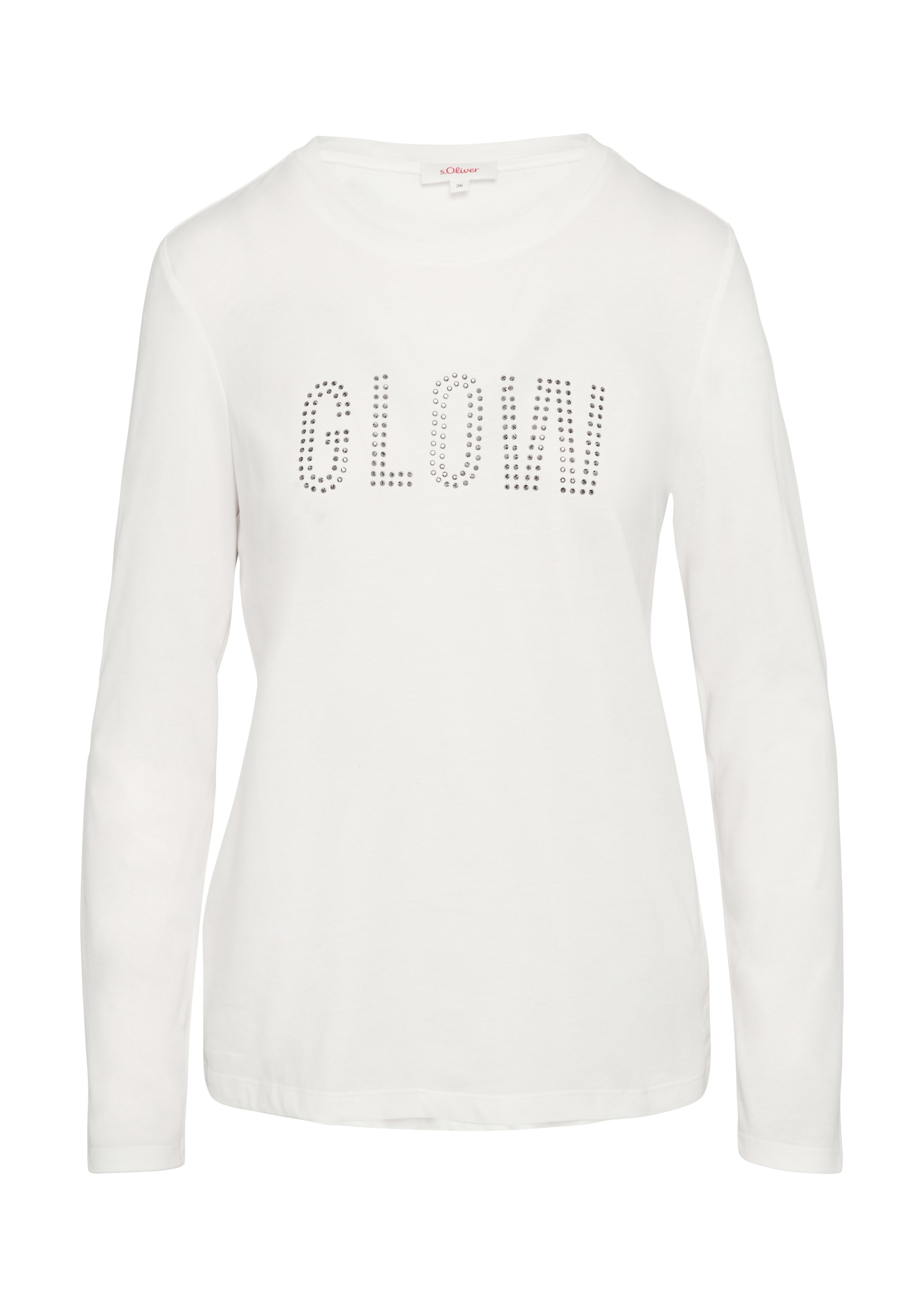 s.Oliver Langarmshirt, mit Schriftzug