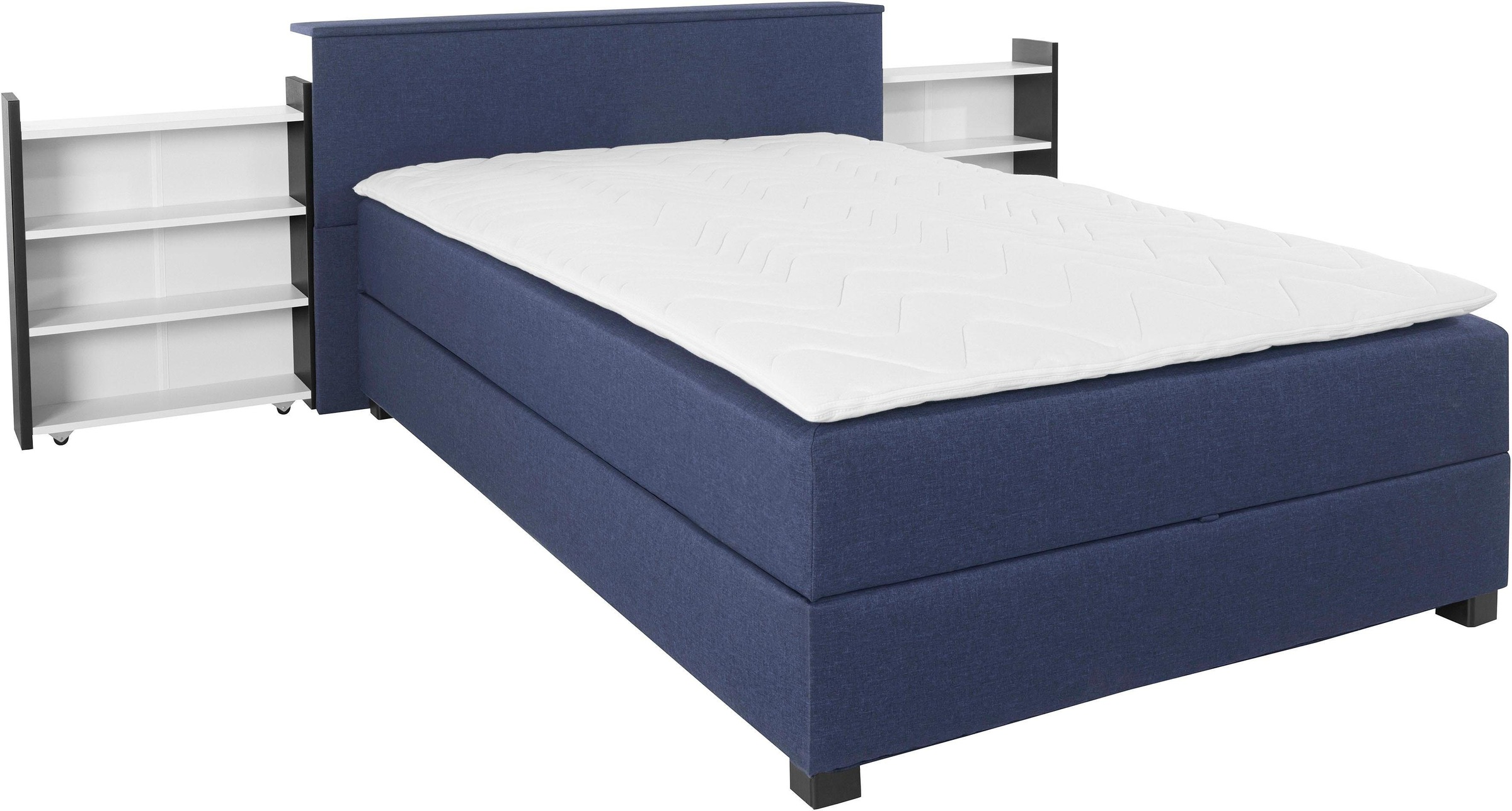 5. Bild von Breckle Northeim Boxspringbett, mit ausziehbarem Regal, Topper und Bettkasten