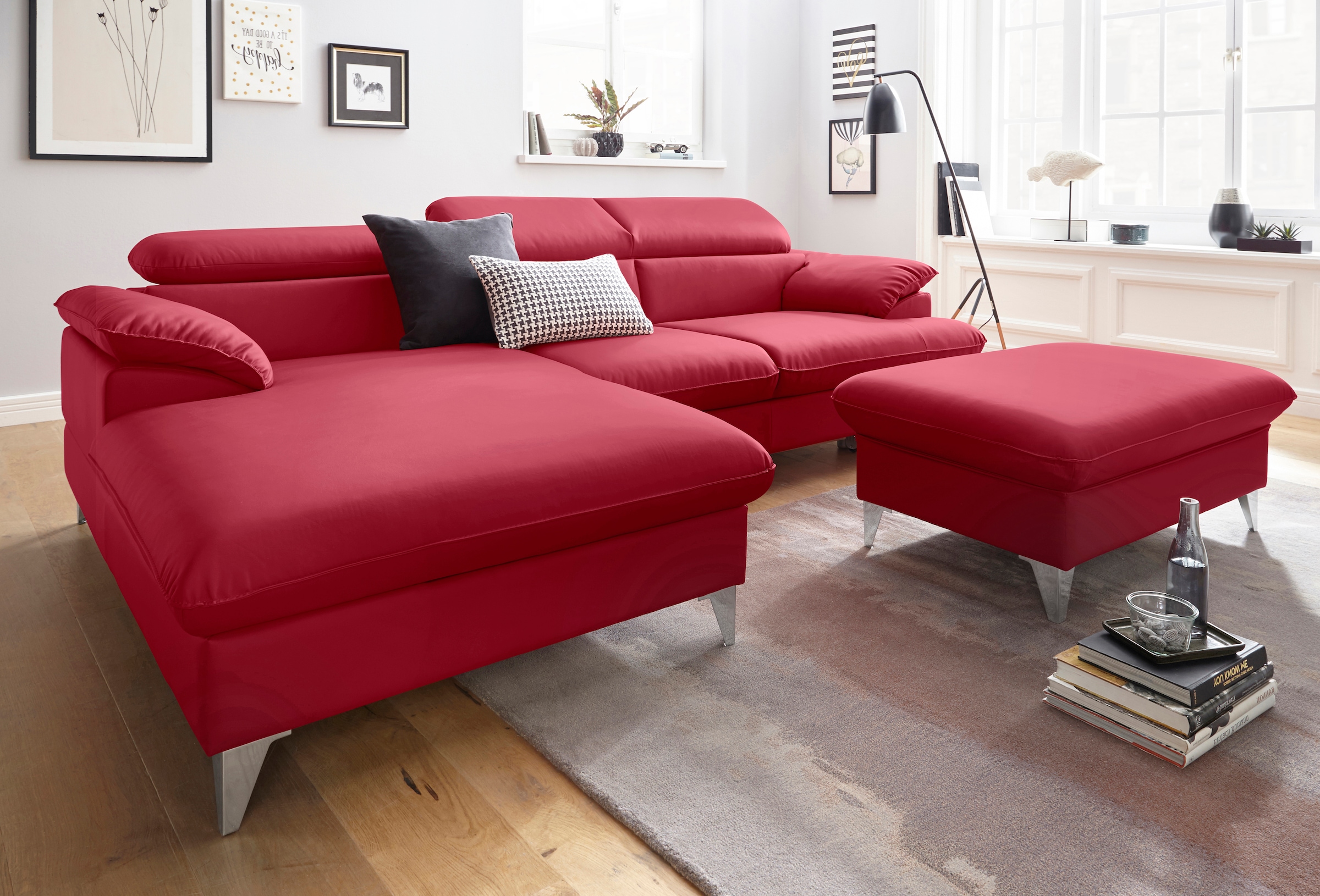 COTTA Polstergarnitur »Caluso L-Form« 2 Stk. tlg. Set bestehend aus: Ecksof günstig online kaufen