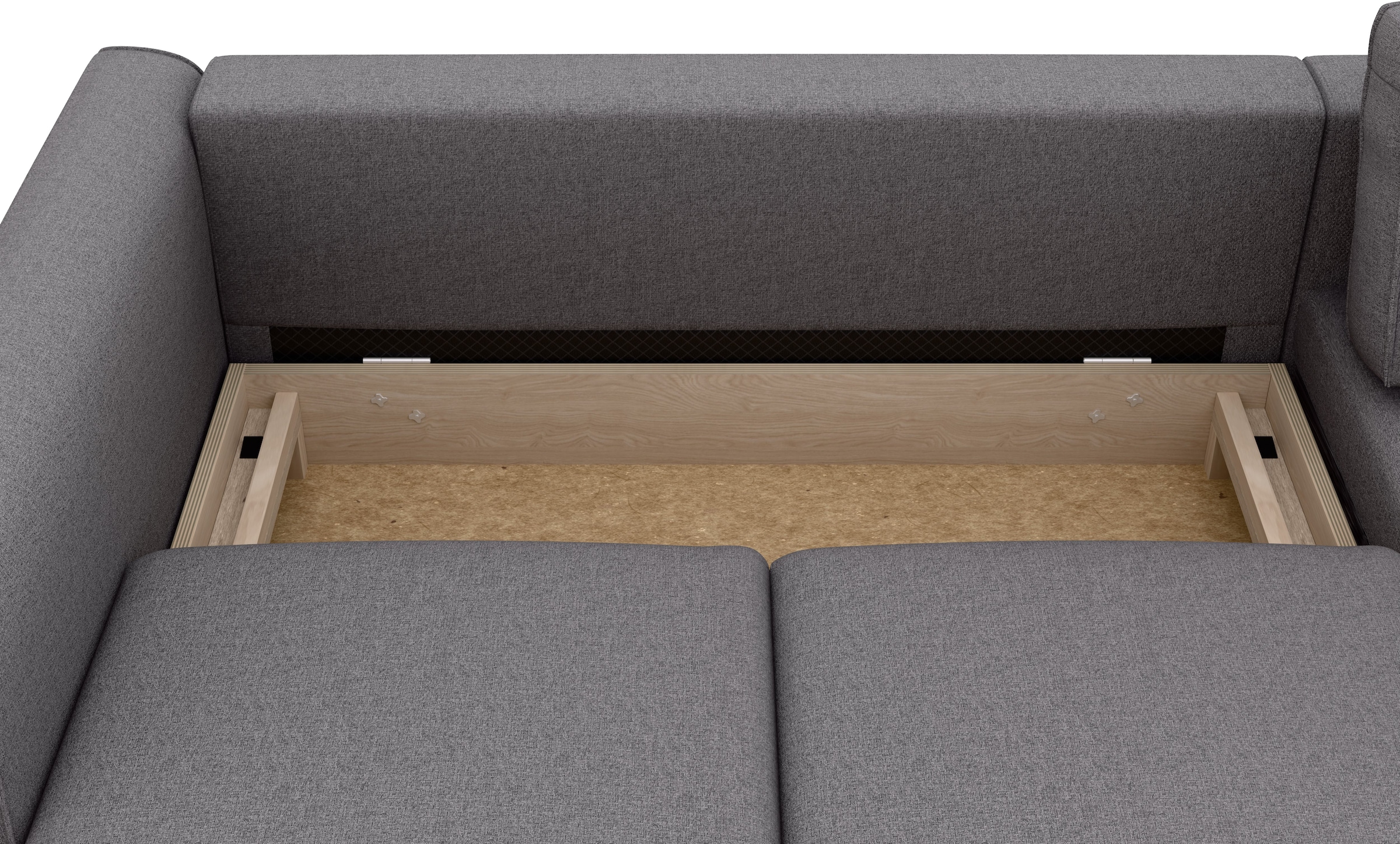 Home affaire Ecksofa »Booster Couch wahlweise mit Schlaffunktion und Bettkasten-auch in Cord«, Recamiere beidseitig montierbar, Sofa in L-Form, 232 cm