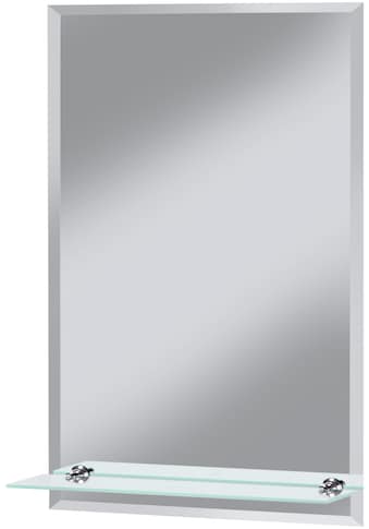 welltime Badspiegel »Flex«, Wandspiegel mit Glasablage, eckiger Spiegel mit... kaufen