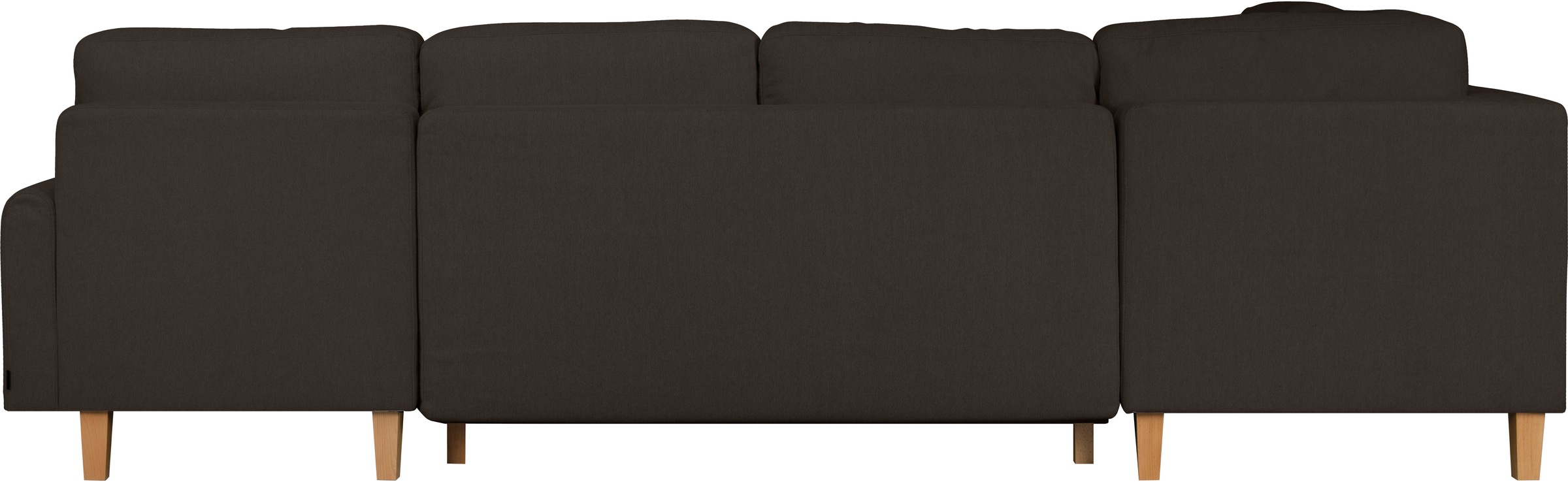 Home affaire Wohnlandschaft »TRIPLO U-Form wahlweise mit Schlaffunktion, B/T/H: 310/192/90 cm«, Schlafsofa, auch mit Bettkasten, Steppung im Rückenkissen