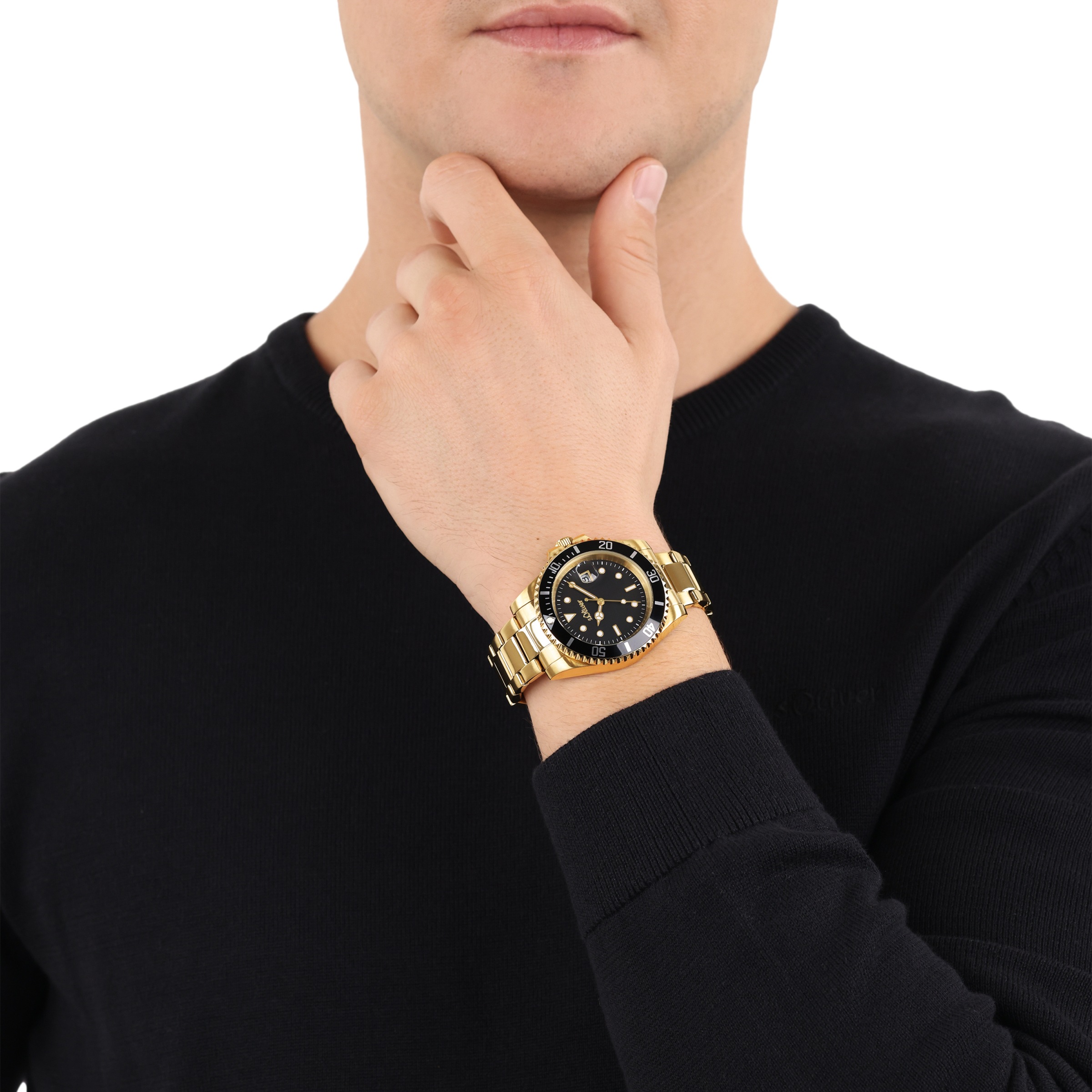 s.Oliver Quarzuhr, Armbanduhr, Herrenuhr, Edelstahlarmband, analog, Tag