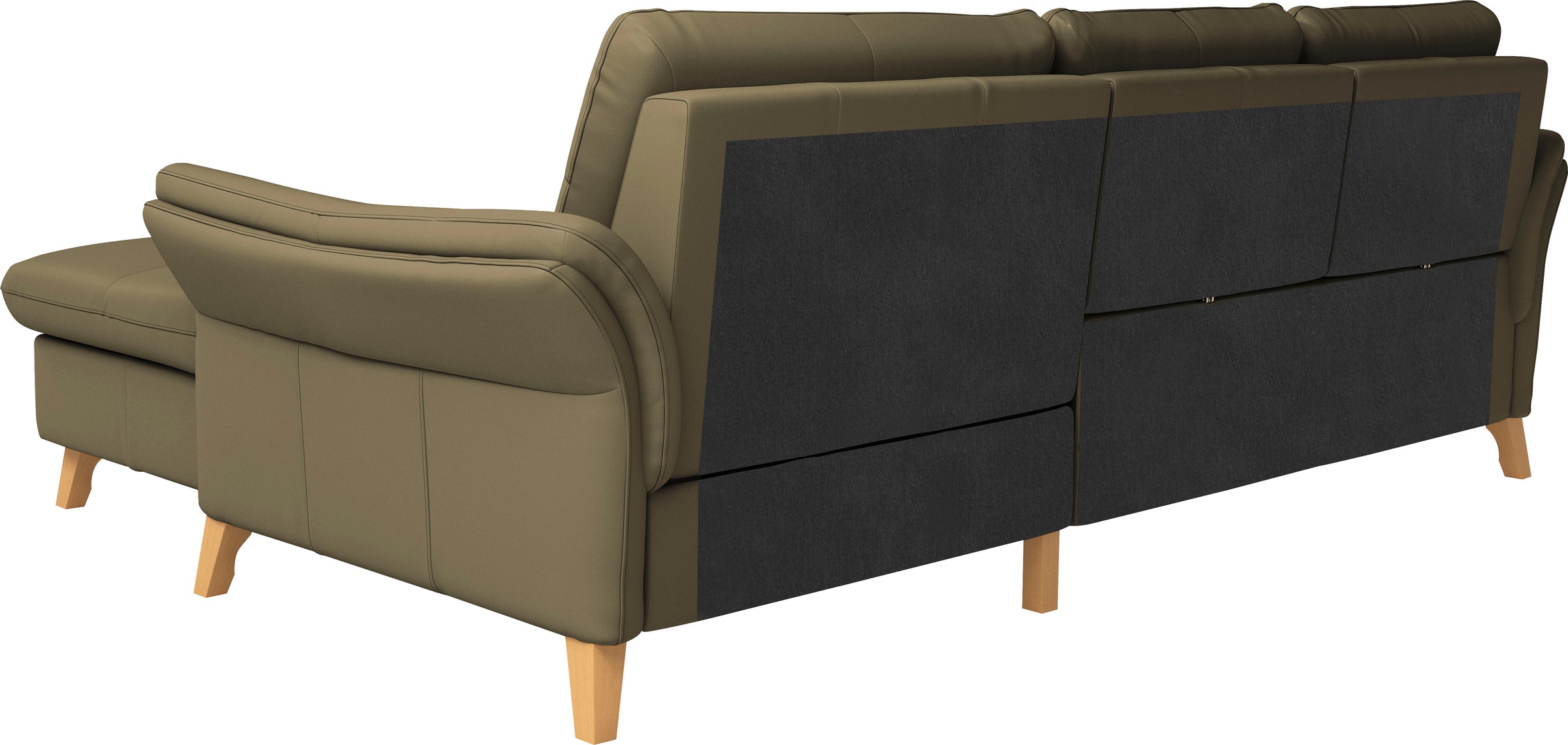 sit&more Ecksofa »Göteborg«, Sitztiefenverstellung und Federkern, wahlweise mit Bettfunktion