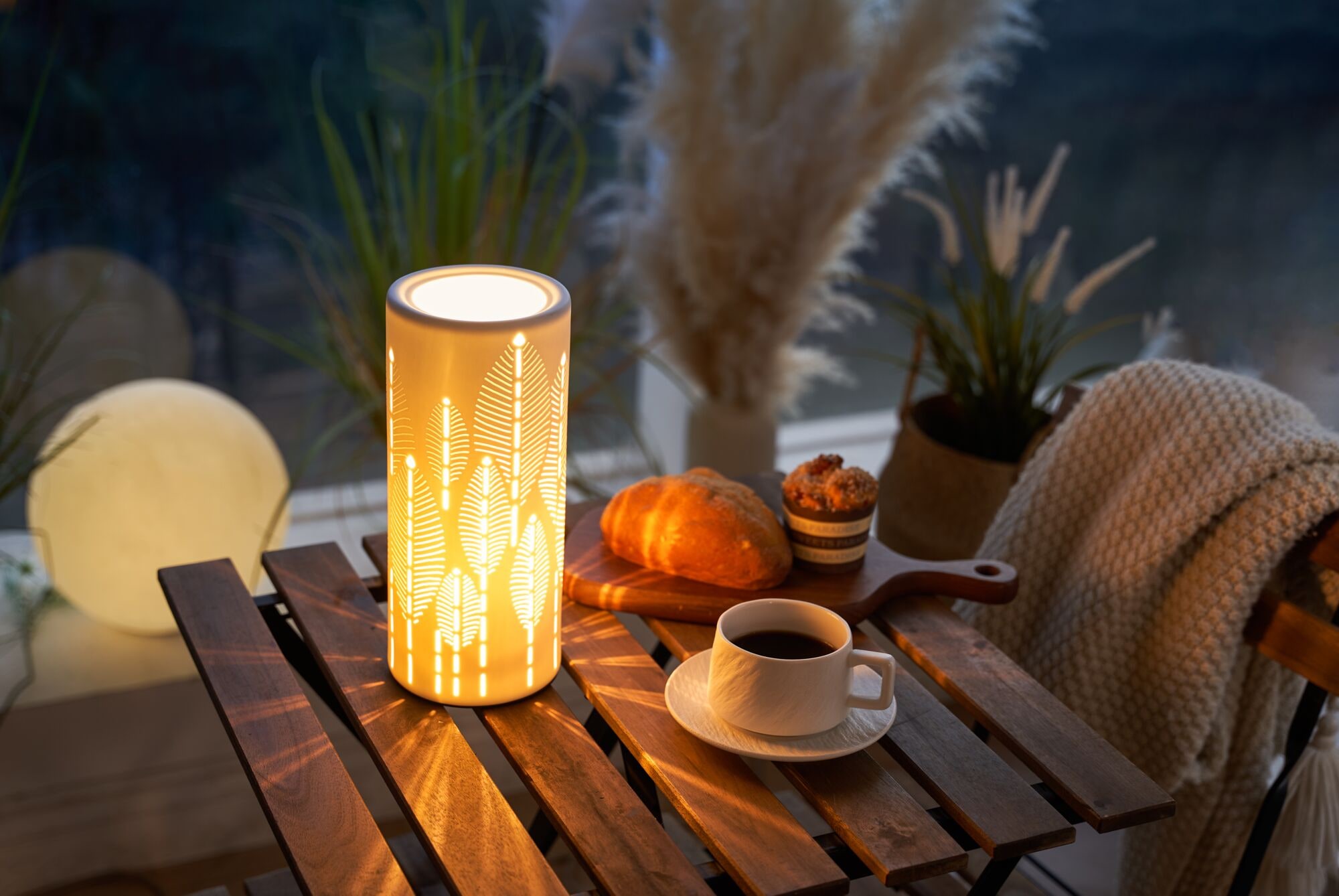 Pauleen Tischleuchte »Warm Sunkiss E14 max. 20W Weiß matt« E14 1 Stk. Ein-/Ausschalter