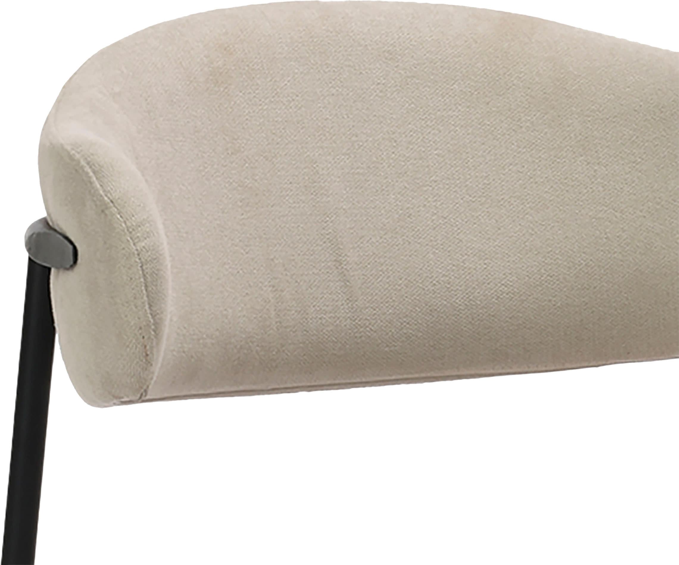 byLIVING Esszimmerstuhl »Jersey (2er-Set)«, (Set), Gestell Metall schwarz, Küchenstuhl, Webstoffbezug, diverse Farben
