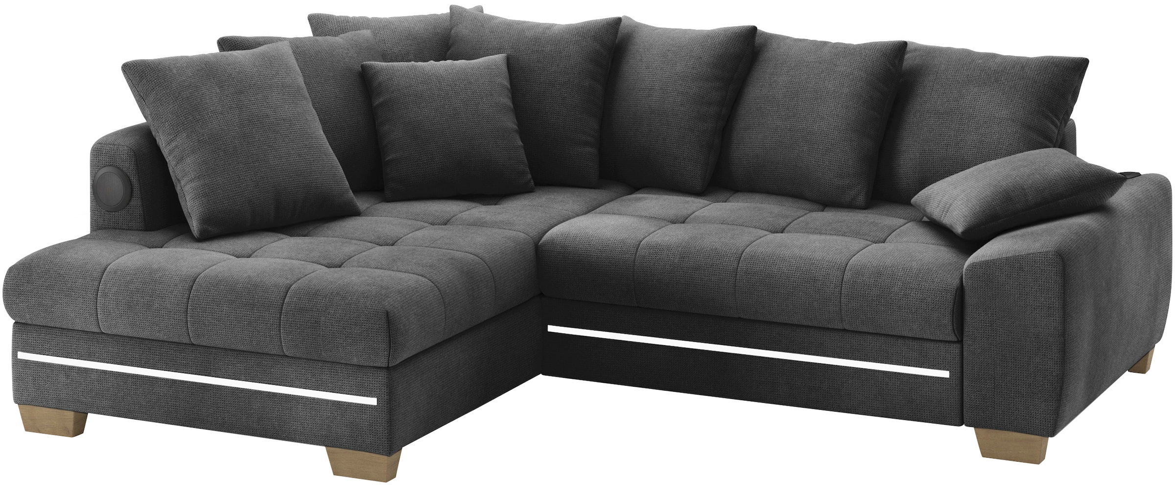Mr. Couch Ecksofa »Nikita II, L-Form«, RGB-LED, Bluetooth-Soundsystem, wahl günstig online kaufen