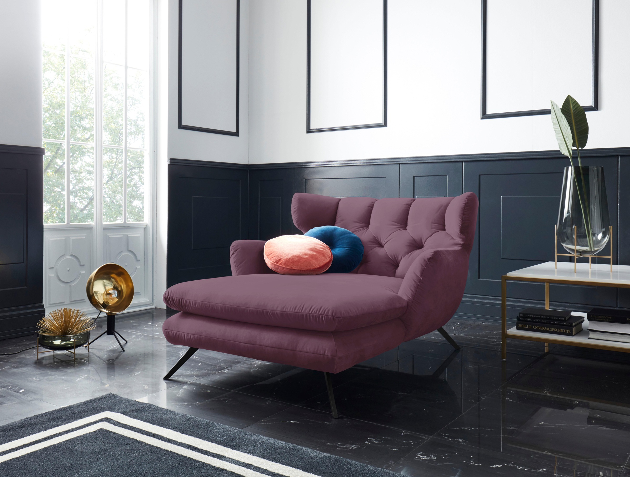 3C Candy Loveseat »Beatrice Loungesessel«, mit Knopfheftung im Rücken, Fern günstig online kaufen