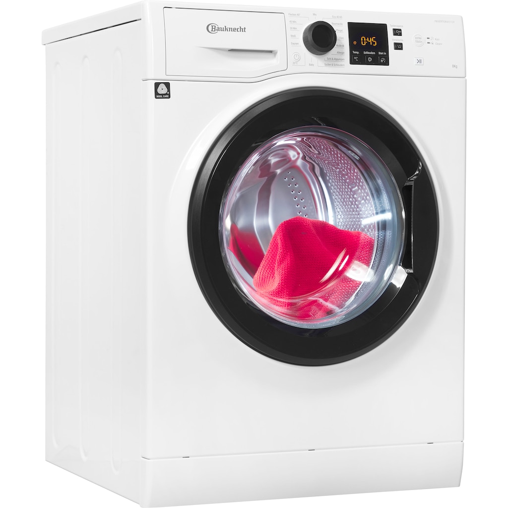 BAUKNECHT Waschmaschine »Super Eco 845 A«, Super Eco 845 A, 8 kg, 1400 U/min, 4 Jahre Herstellergarantie
