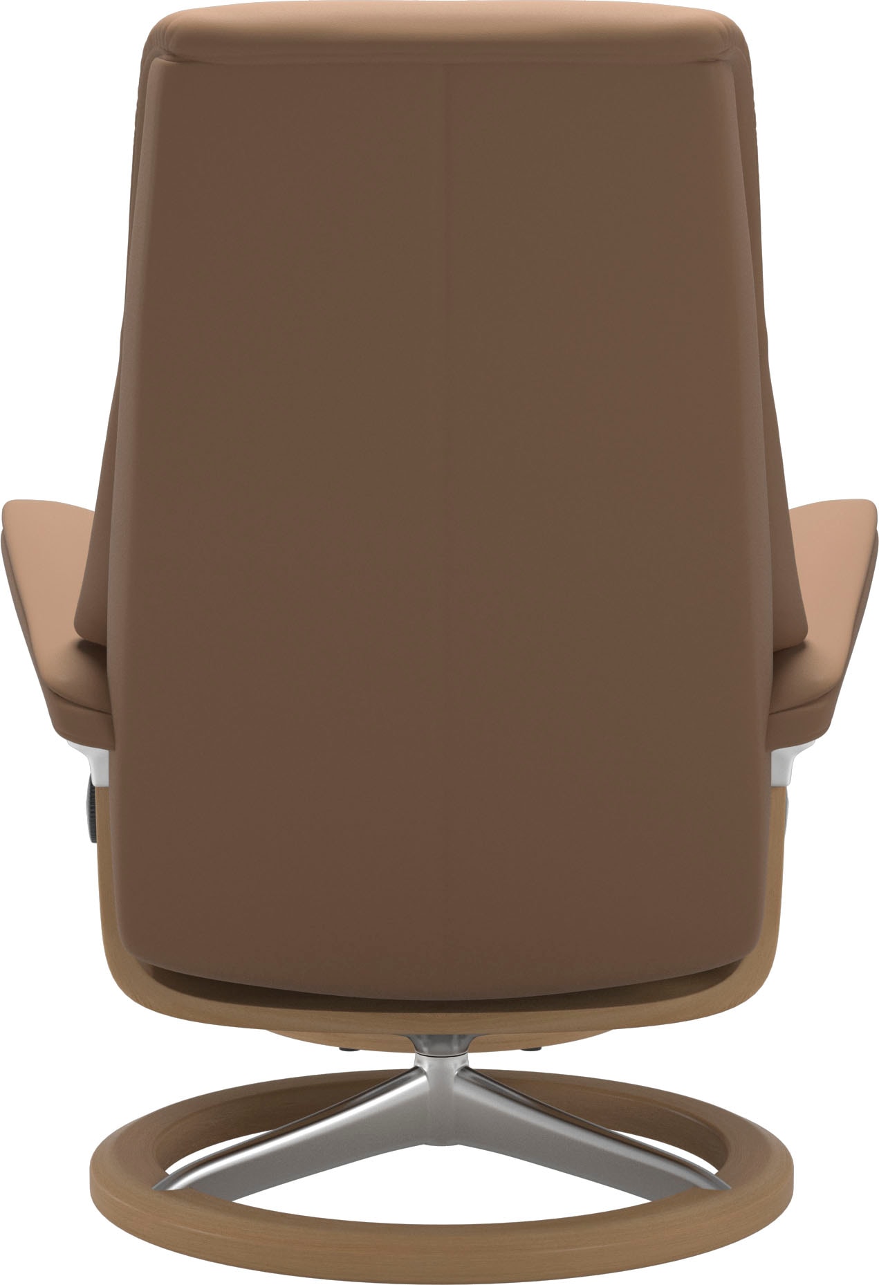 Stressless® Relaxsessel »View«, (Set, Relaxsessel mit Hocker), mit Signature Base, Größe M,Gestell Eiche