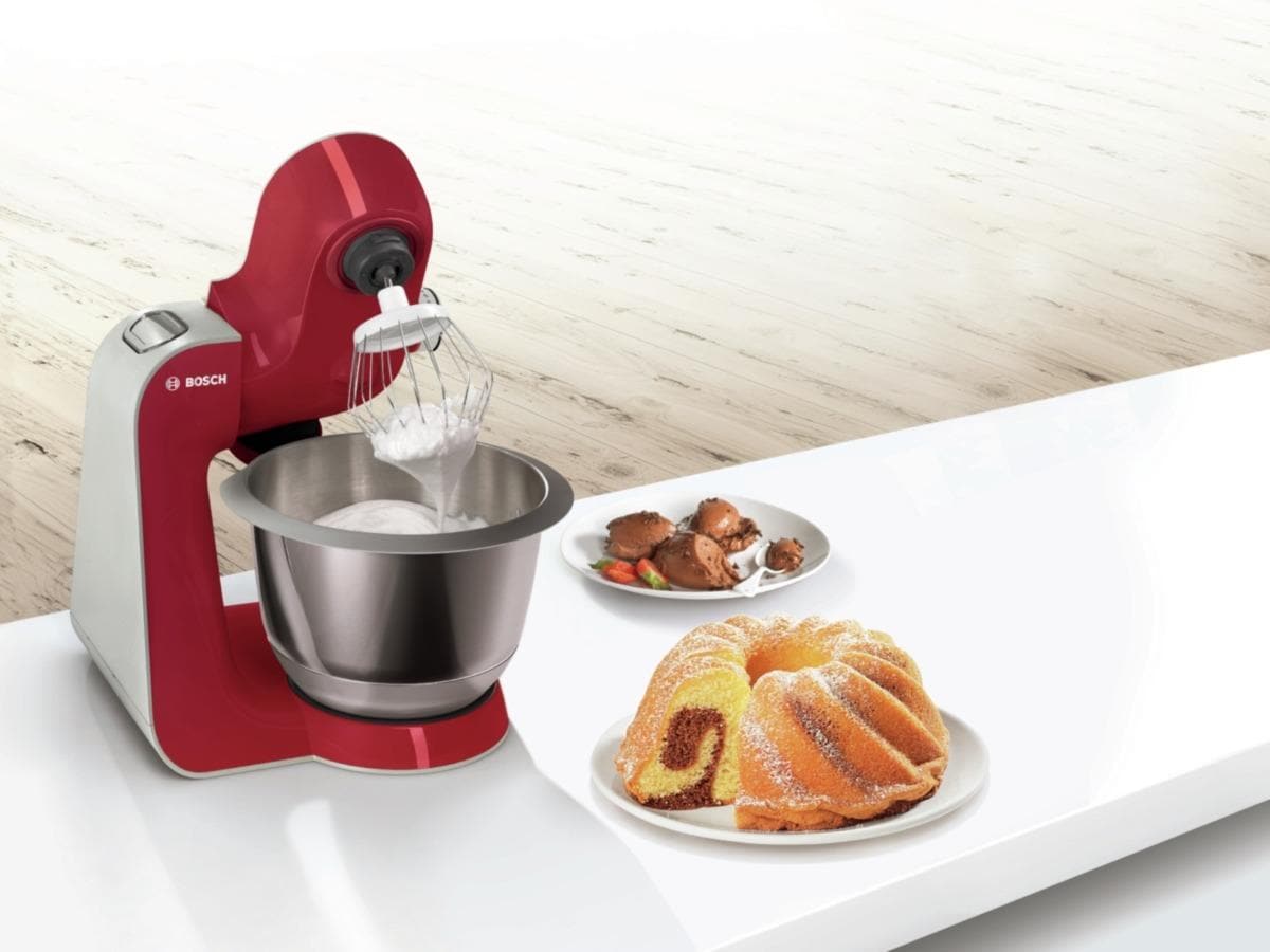 BOSCH Küchenmaschine »MUM5 CreationLine MUM58720«, vielseitig einsetzbar, Durchlaufschnitzler, 3 Reibescheiben, Mixer