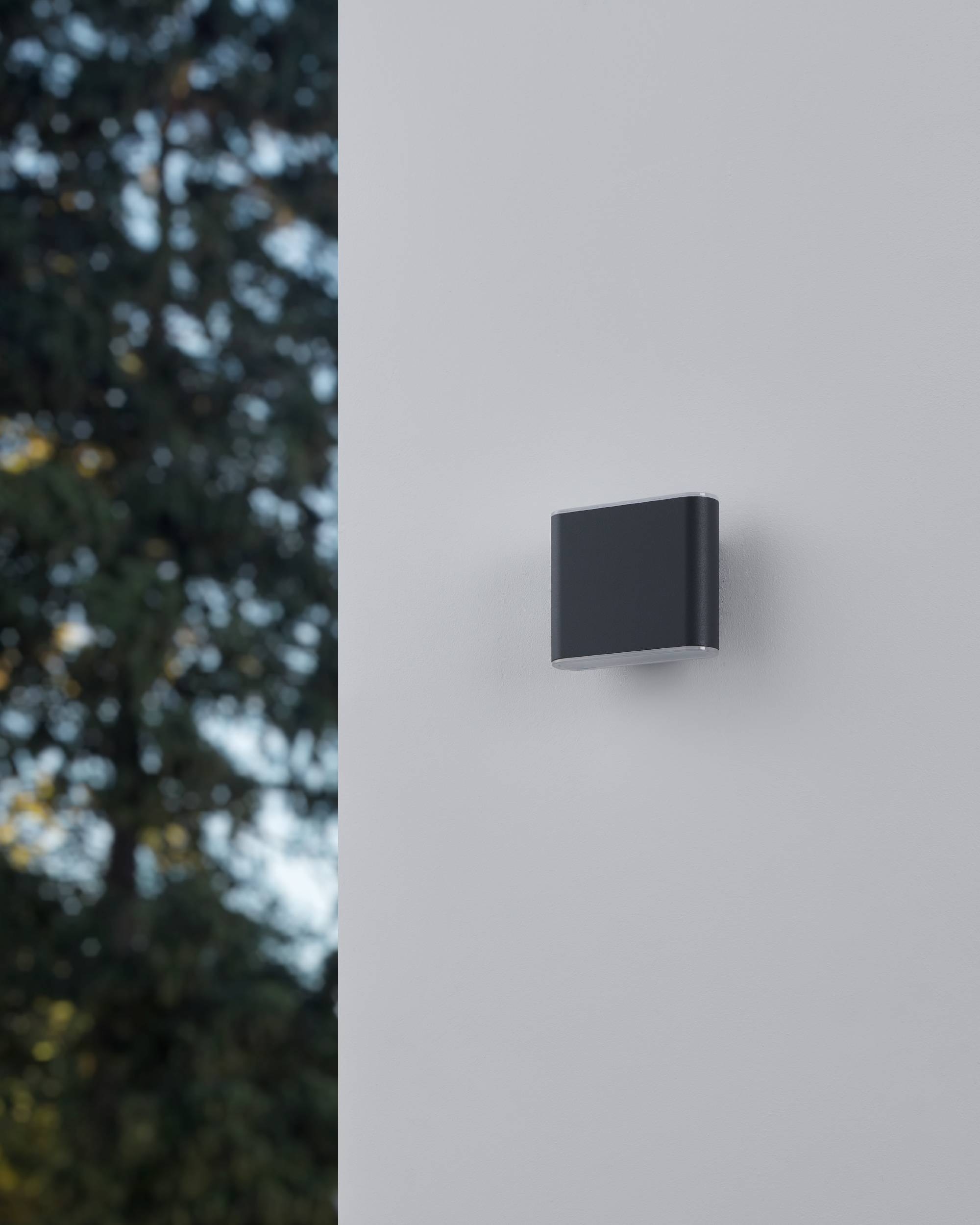 EGLO Wandleuchte »Grutti Wandlampe, Außenlampe, Wand Außenbeleuchtung, Aluminium, IP65« LED-Modul 1 Stk. Kaltweiß | Neutralweiß | Warmweiß Wand-/Deckenleuchte - L11,5 x H9 x AL5 cm - anthrazit - 2X2,9W inkl.