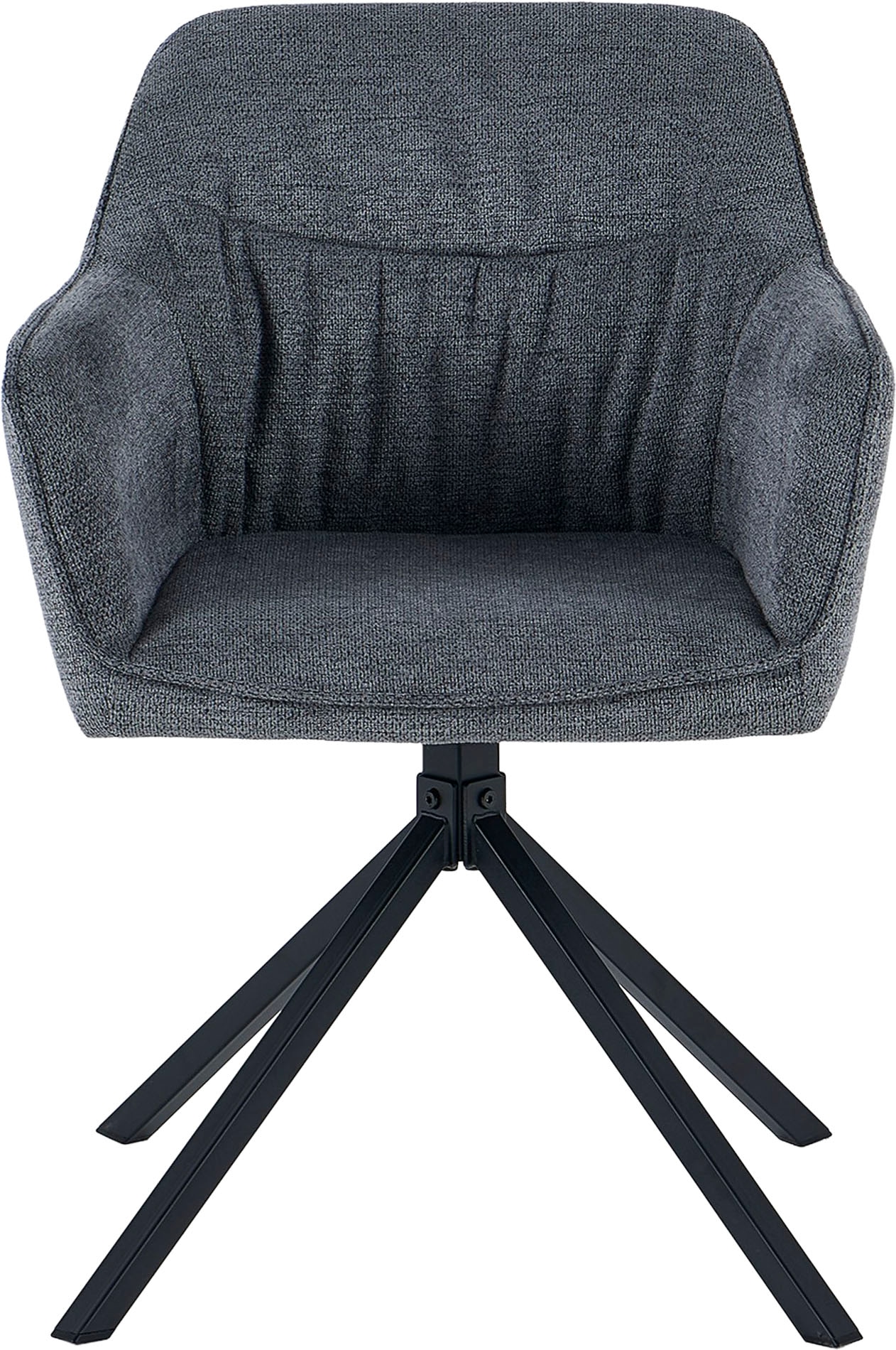 OTTO home Esszimmerstuhl »Turin« (Set) 2 Stk.moderner Stuhl, 360 Grad drehbar, mit hochwertigem Strukturstoff