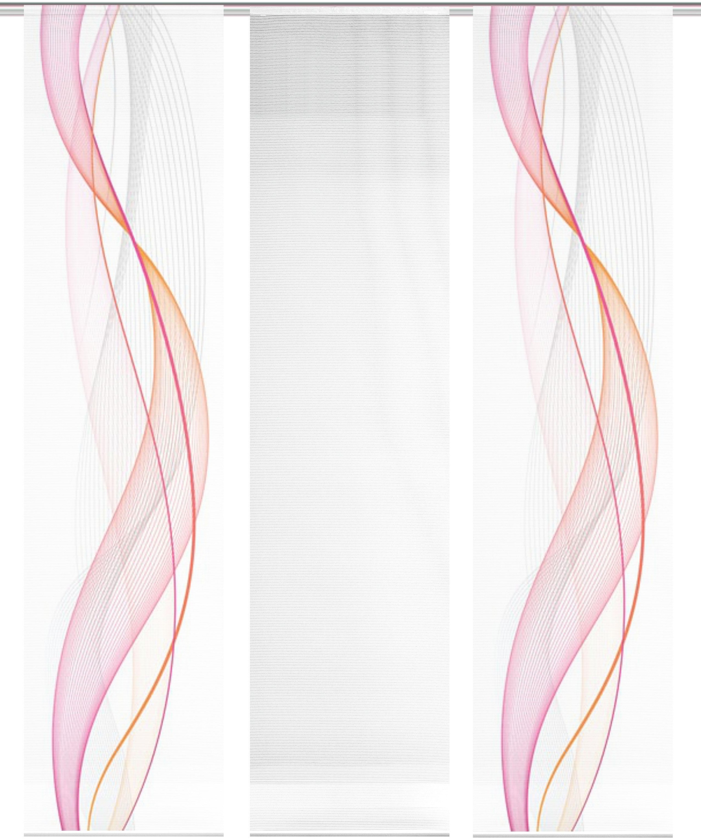 Vision S Schiebegardine »3ER SET HEIGHTS«, (3 St.), HxB: 260x60, Schiebevorhang 3er Set Digitaldruck