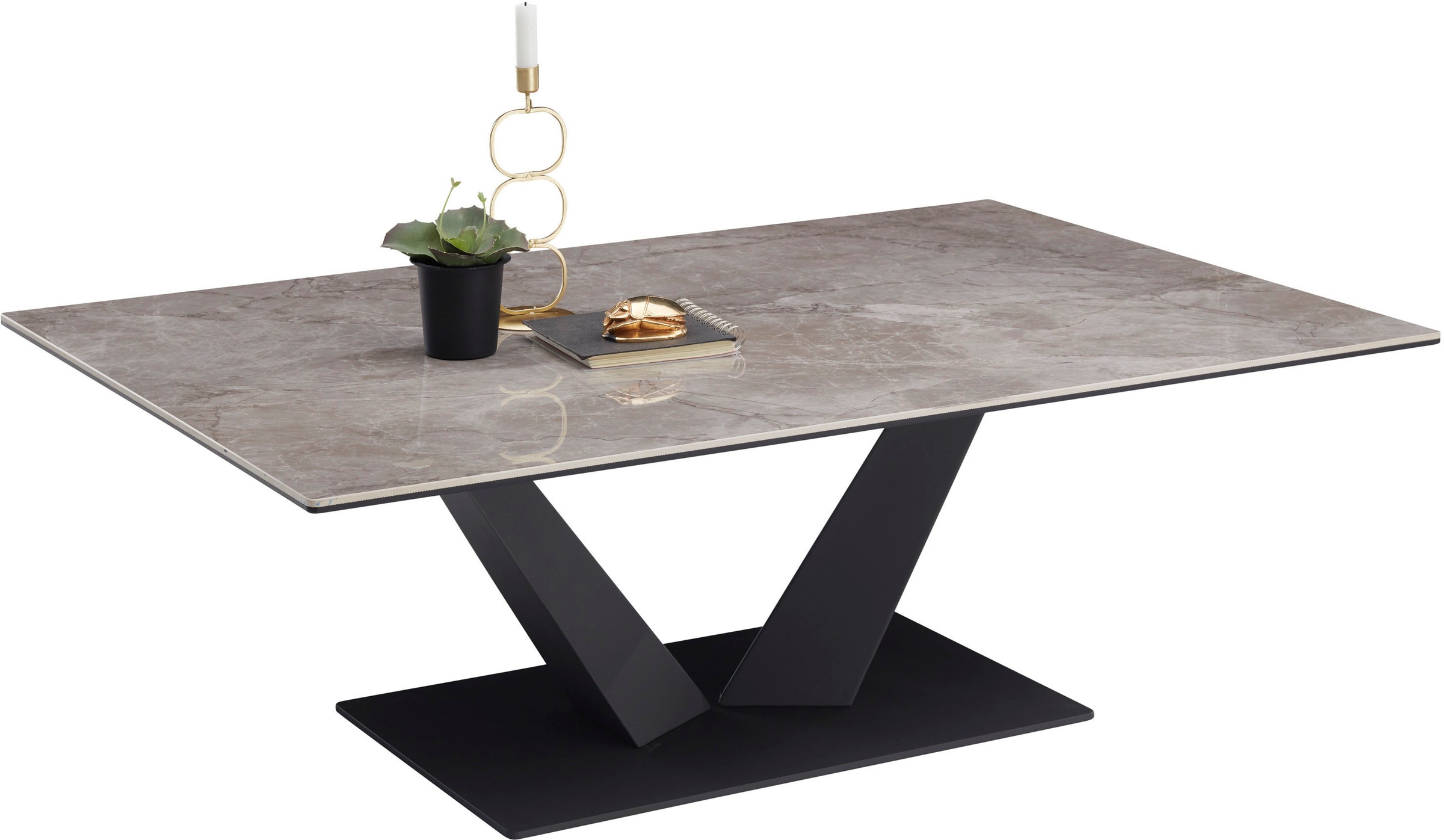 Stolkom Couchtisch »Gisele«, 120 cm breit mit Keramikoberfläche günstig online kaufen
