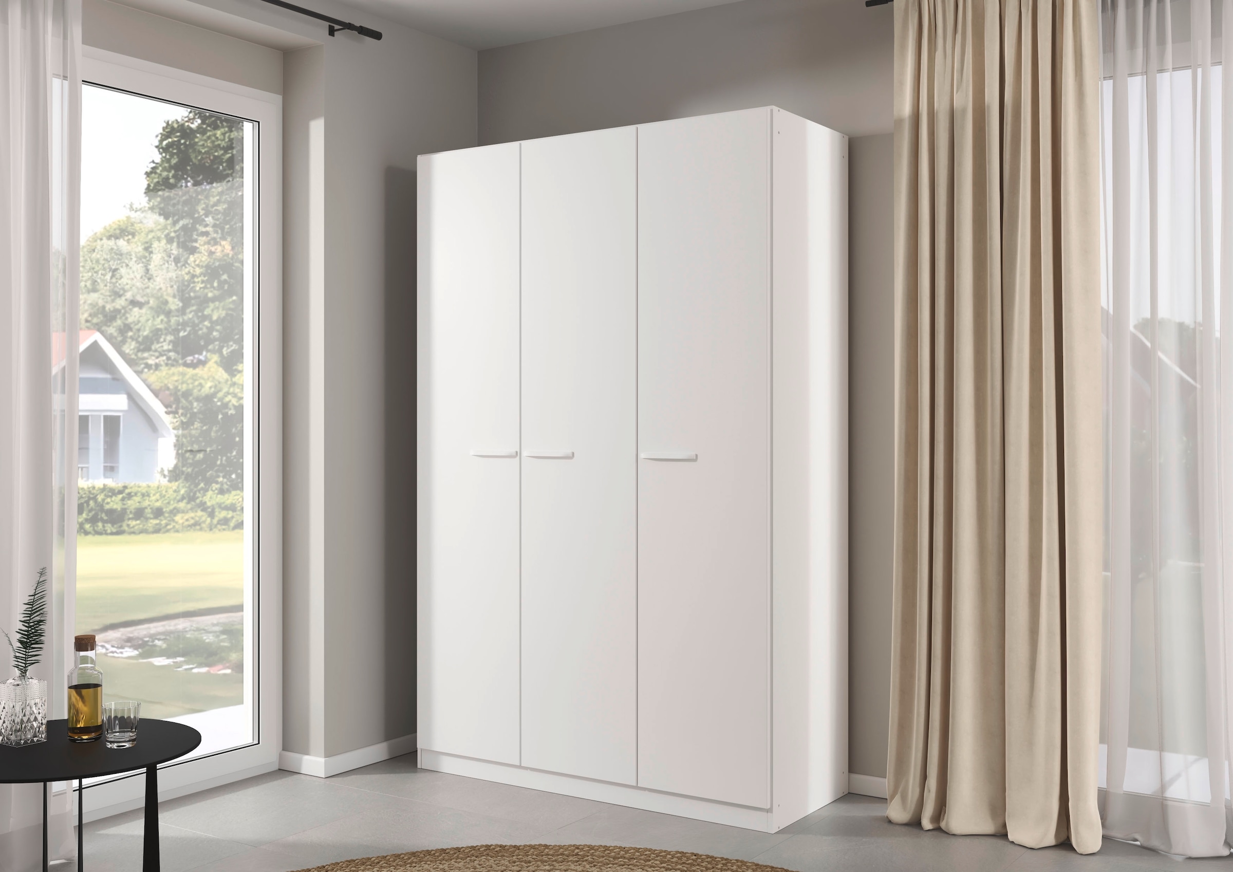 rauch Drehtürenschrank »Kleiderschrank Schrank Garderobe TOPSELLER OTELI inkl. Inneneinteilung«, (erhältlich in Breiten 91-360 cm, ab Breite 136cm inkl. Innenschubladen), mit zusätzlichen Einlegeböden, optional mit Spiegel MADE IN GERMANY