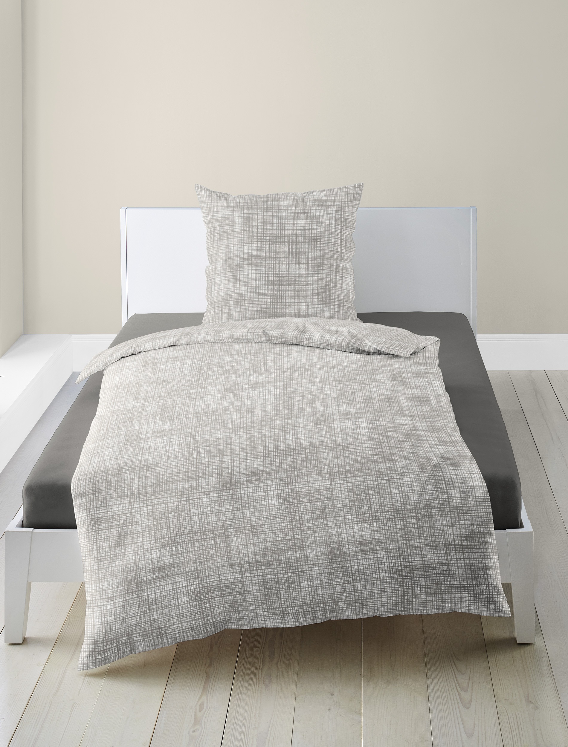 BIERBAUM Bettwäsche »4172« 2 Stk. tlg. Mako-Satin, 100 % Baumwolle, pflegel günstig online kaufen