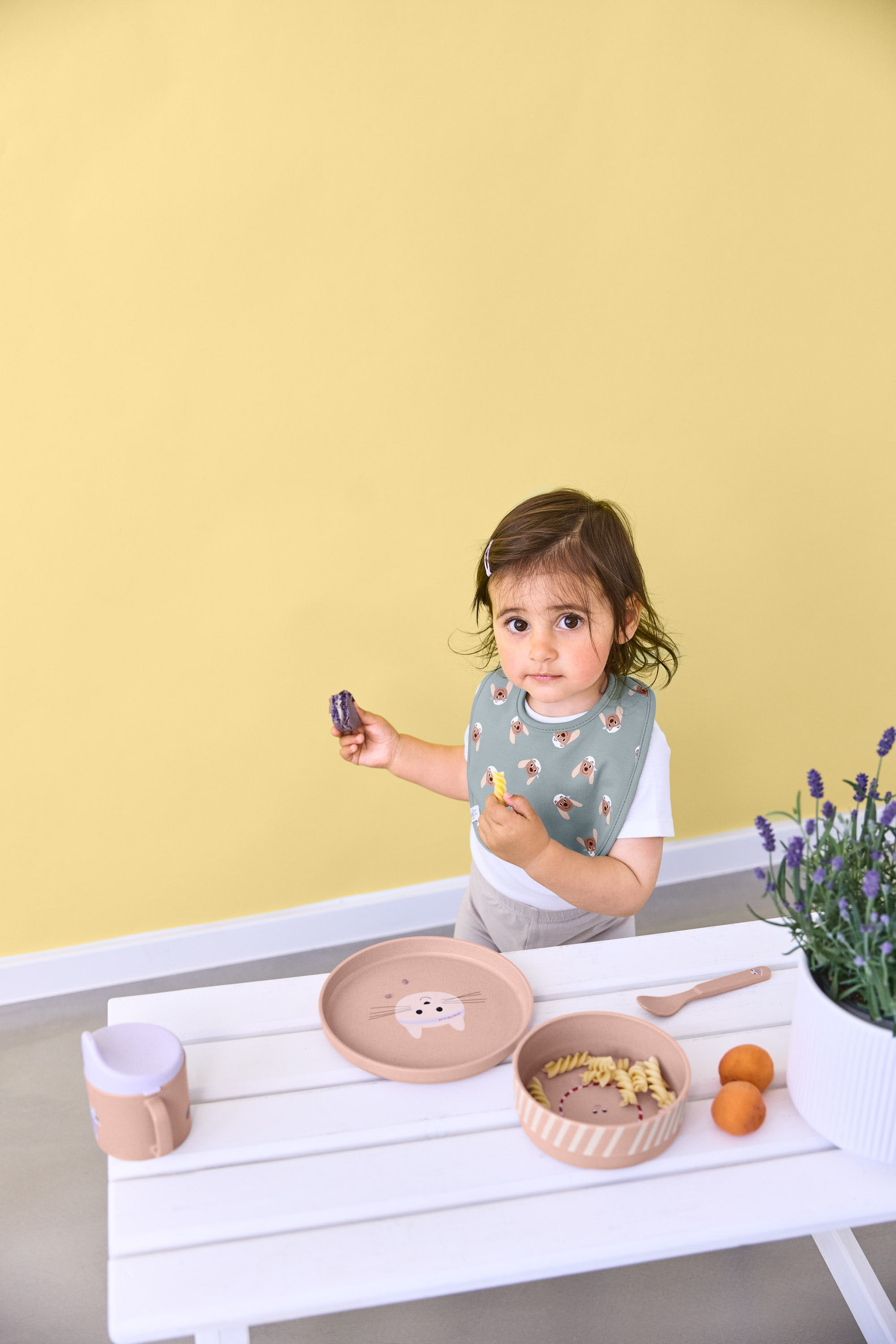 LÄSSIG Kindergeschirr-Set »Tiny Team Cat, PP/Zellulose«