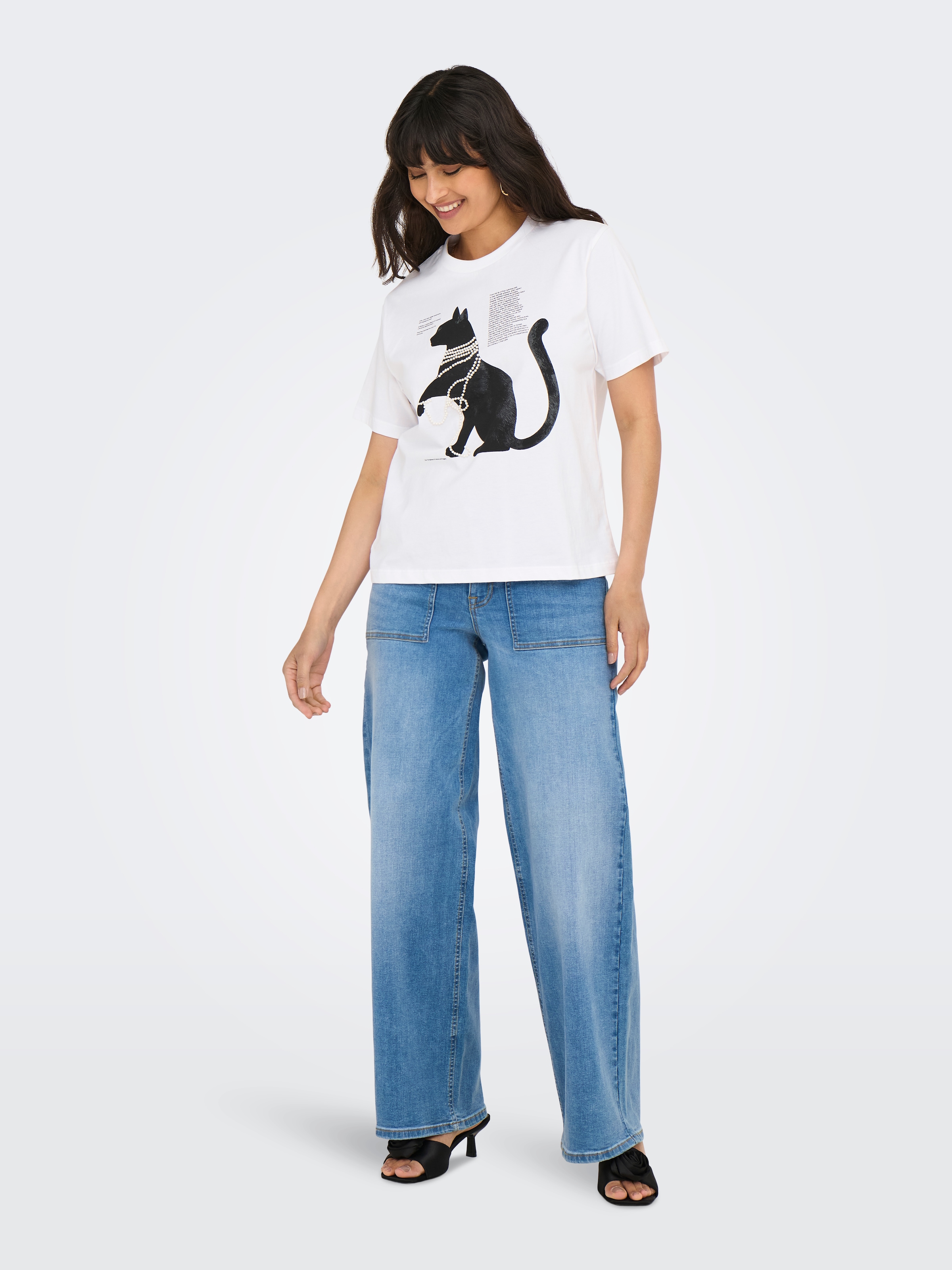 ONLY Kurzarmshirt »ONLDONNA LIFE S/S COOL TOP BOX JRS«