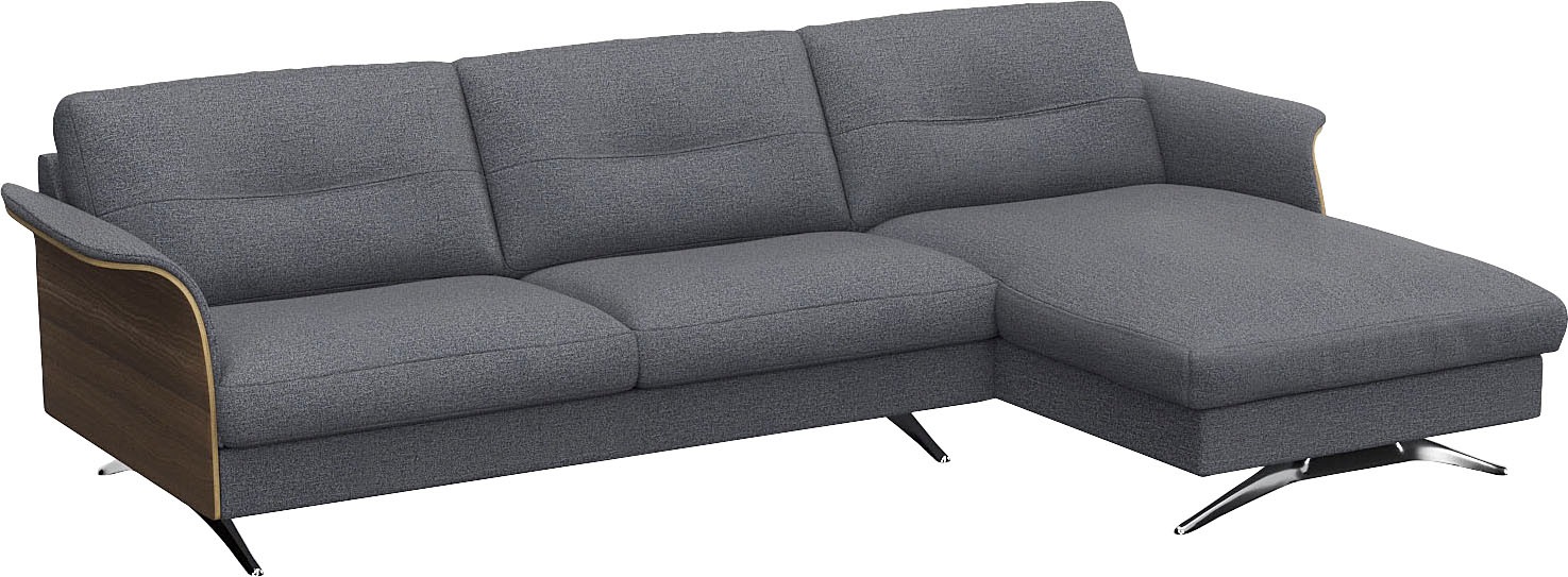 FLEXLUX Ecksofa »Glow, super bequem durch hochwertigem Sitzaufbau mit Feder günstig online kaufen