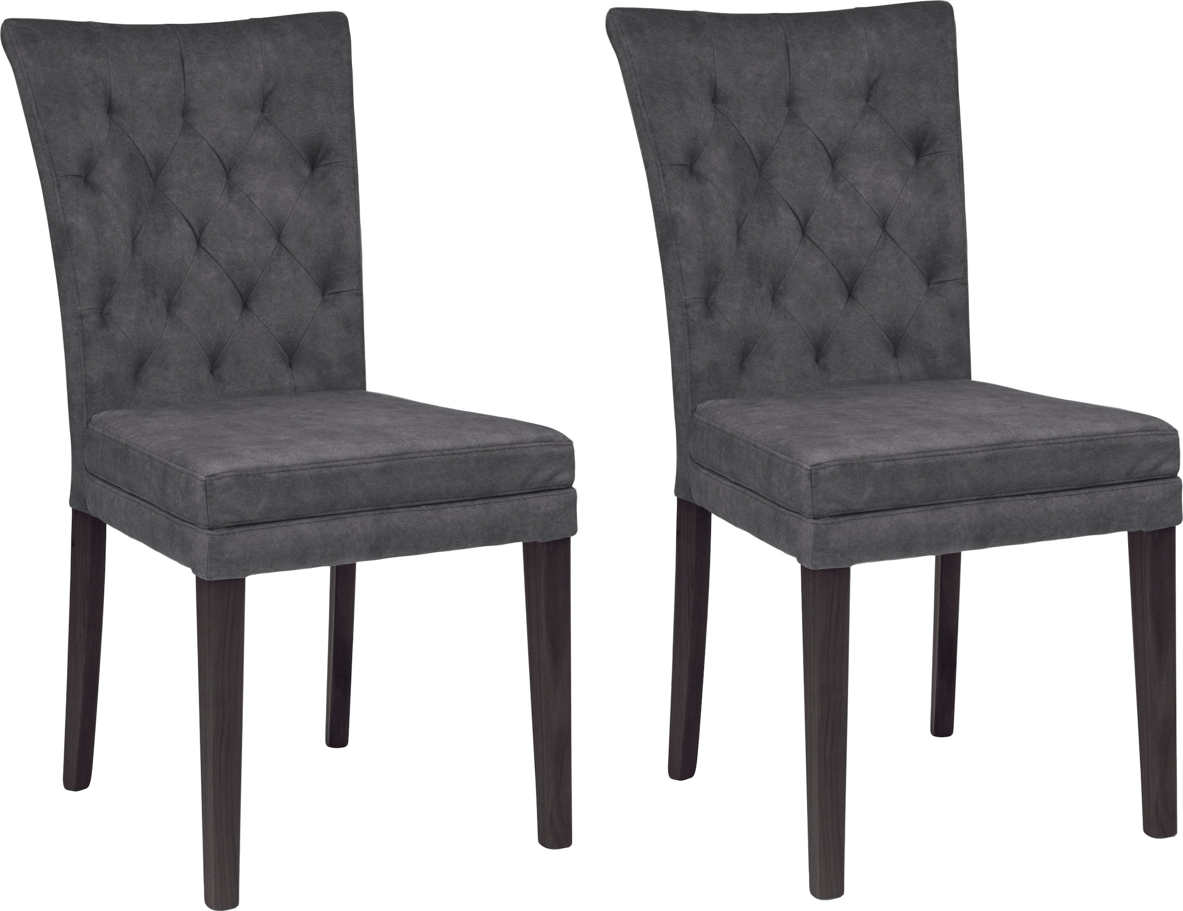 Home affaire 4-Fußstuhl »Colorado« (Set) 2 Stk.Beine aus Buche, wengefarben günstig online kaufen