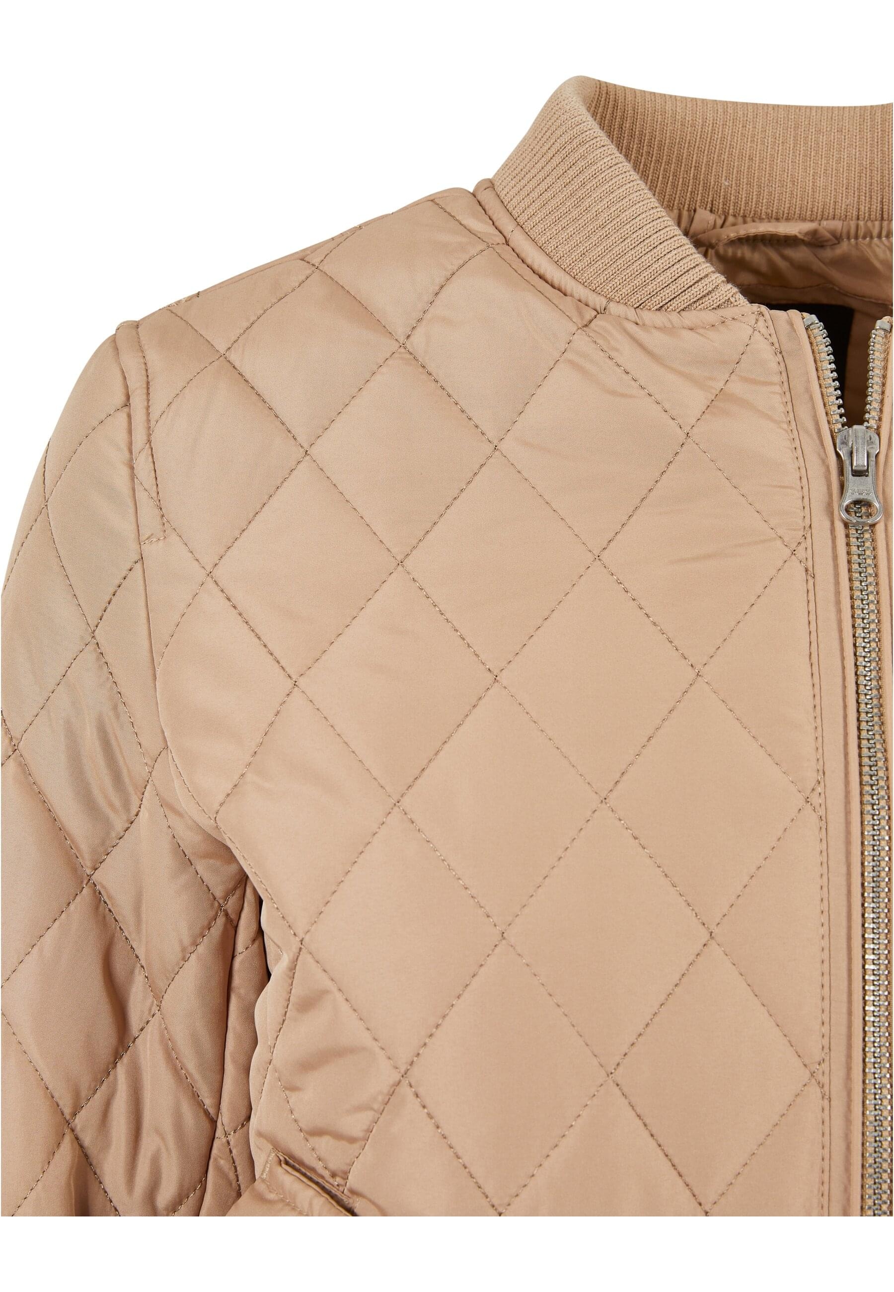 URBAN CLASSICS Allwetterjacke »Urban Classics Damen Ladies Diamond Quilt Nylon Jacket« 1 Stk. tlg. ohne Kapuze