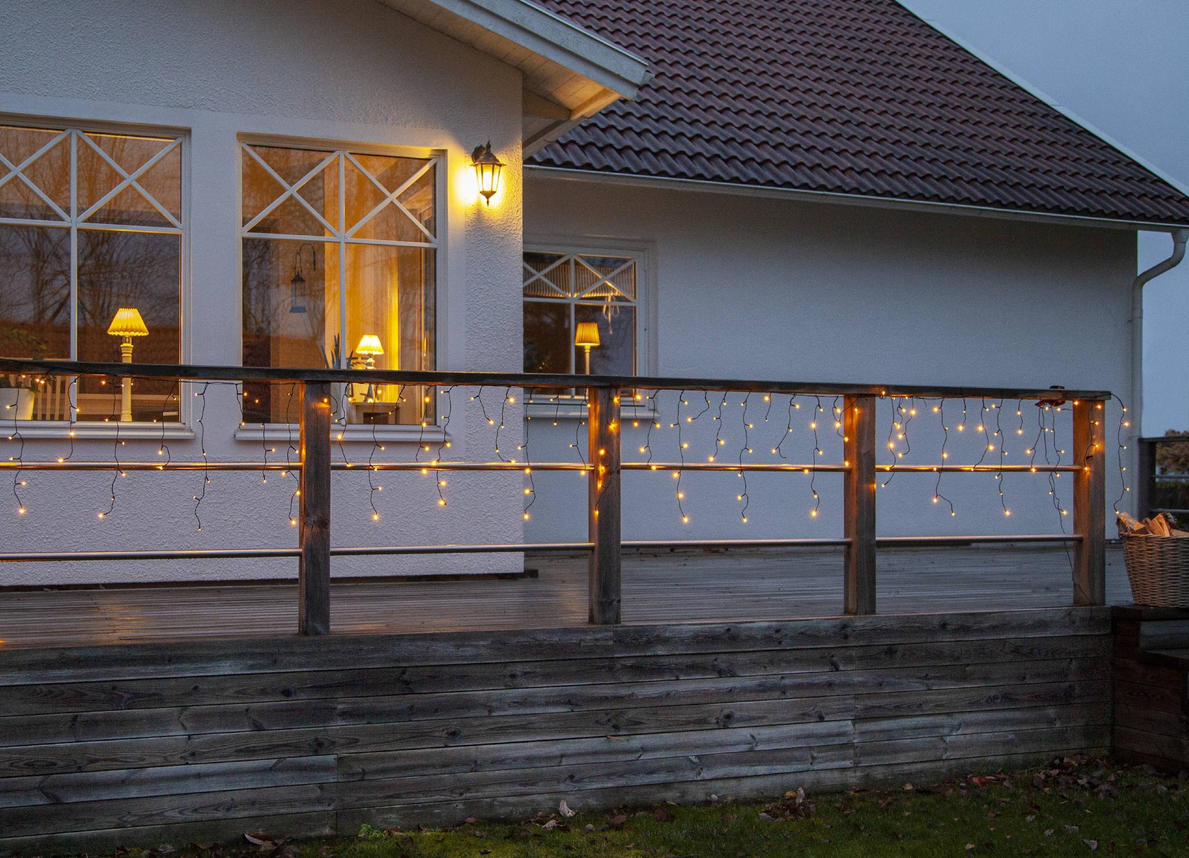 EGLO LED-Lichterkette »GOLDEN WARM WHITE«, 480 St.-flammig, Lichterkette außen, Outdoor-Lichtervorhang, extra-warmweiß, ca. 12 m