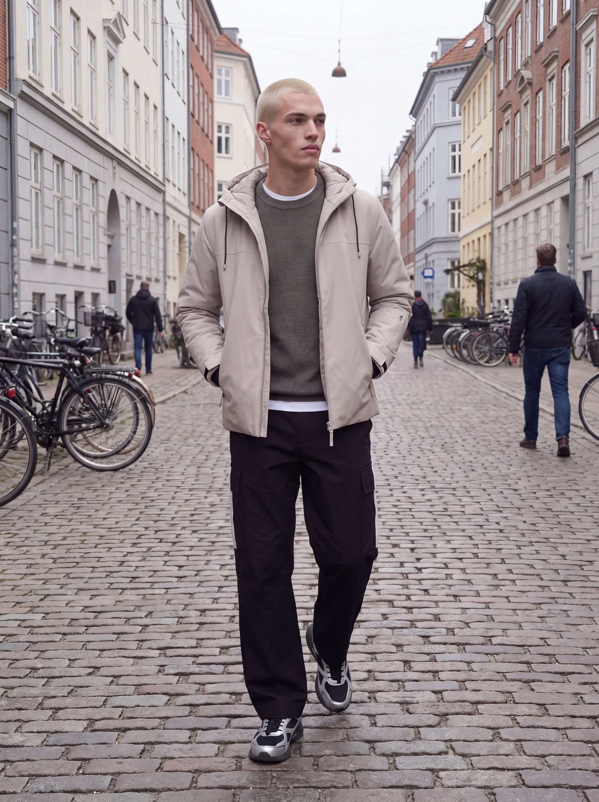 Jack & Jones Blouson »JCOFUSION TECHNICAL JACKET AW26 SN« mit Kapuze Kunstfaser, mit Kapuze