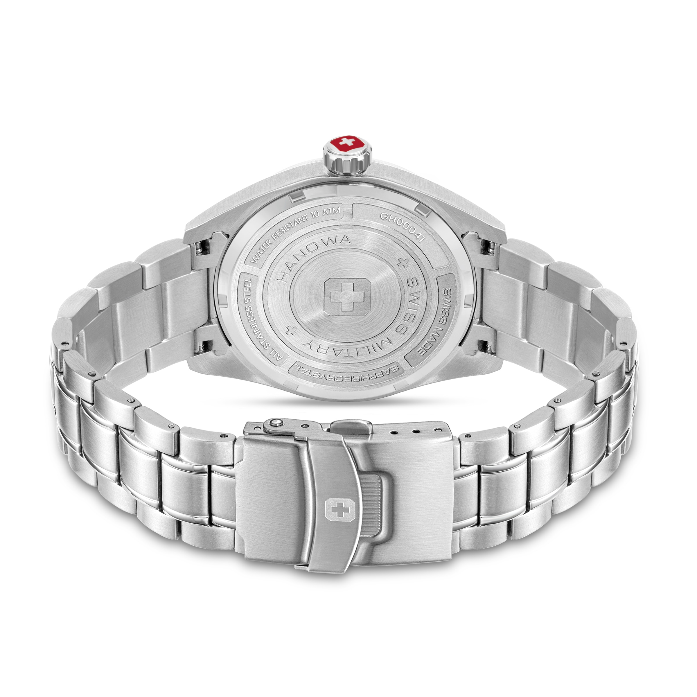 Swiss Military Hanowa Quarzuhr »Pioneer« Armbanduhr, Herrenuhr, Swiss Made, Edelstahlarmband, analog