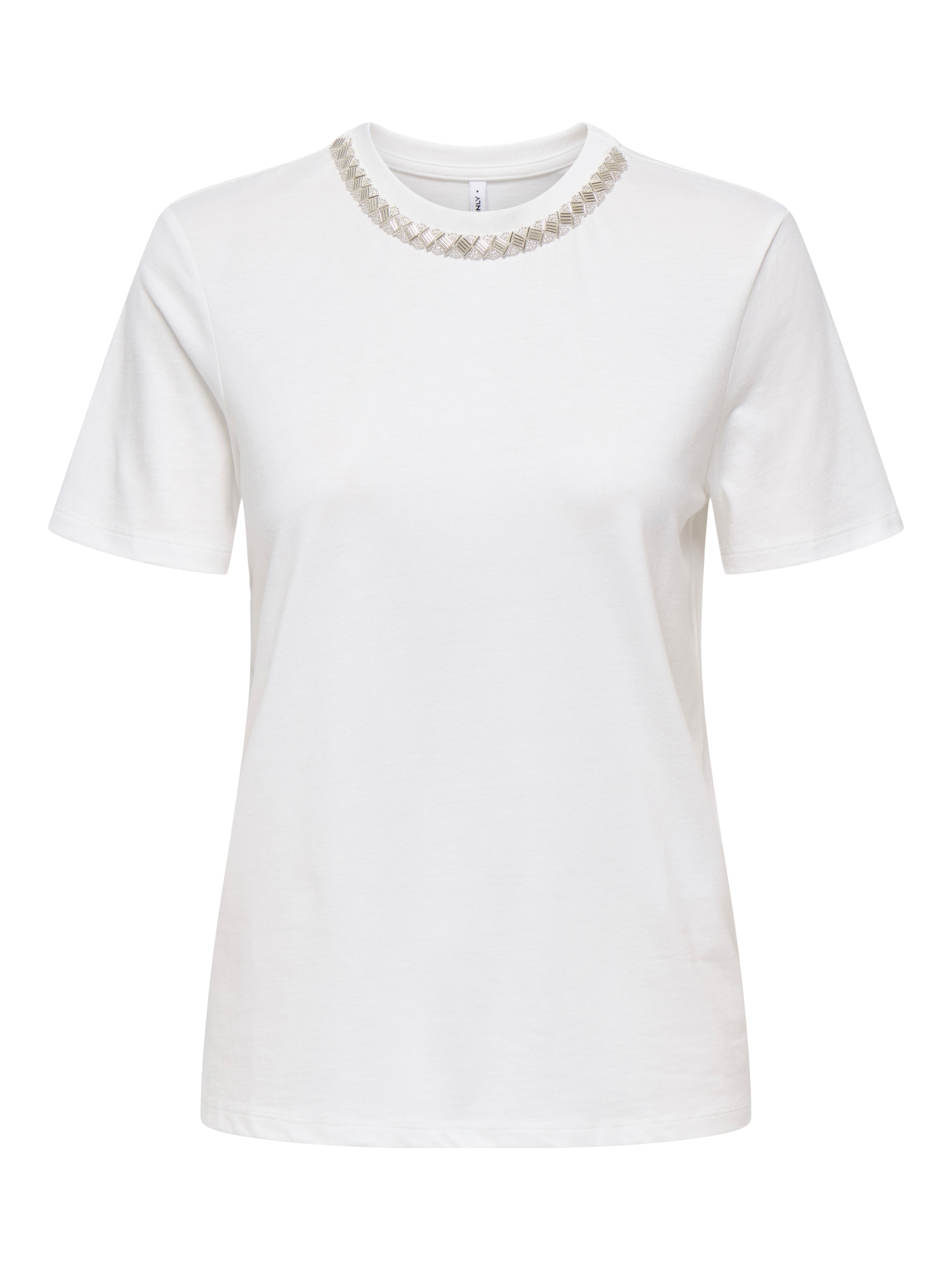 ONLY Kurzarmshirt »ONLPARKER S/S O-NECK BLING TOP BOX JRS«
